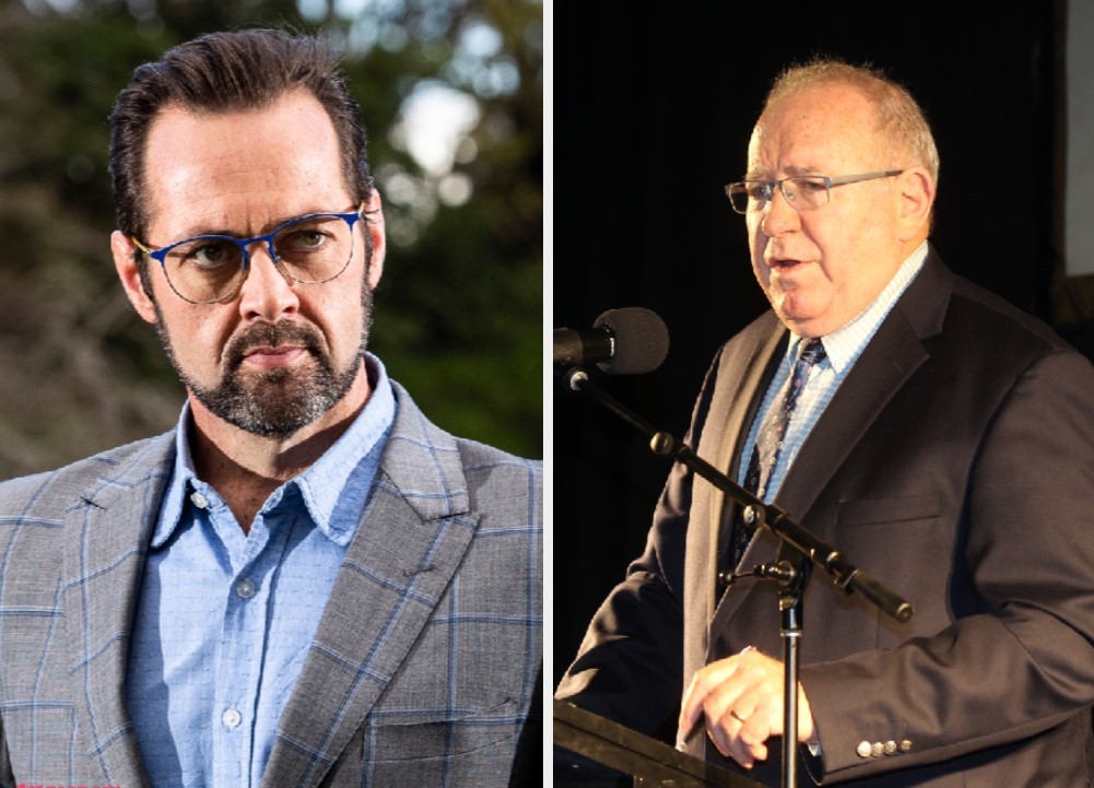 Scotty Stevenson and Keith Quinn. Photos / NZME