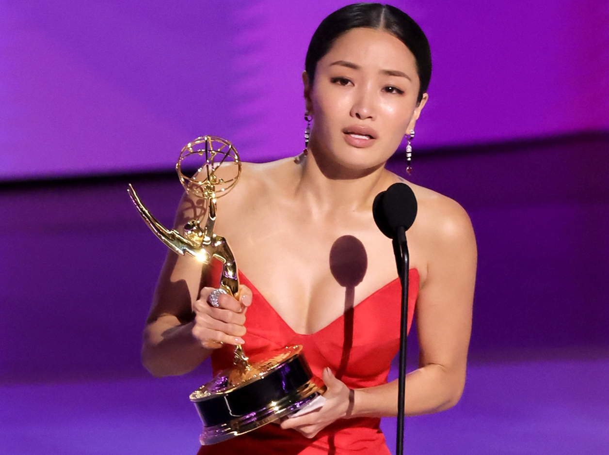 Anna Sawai accepts the outstanding lead actress in a drama series award for Shōgun during the 76th Emmy Awards. Photo / Getty