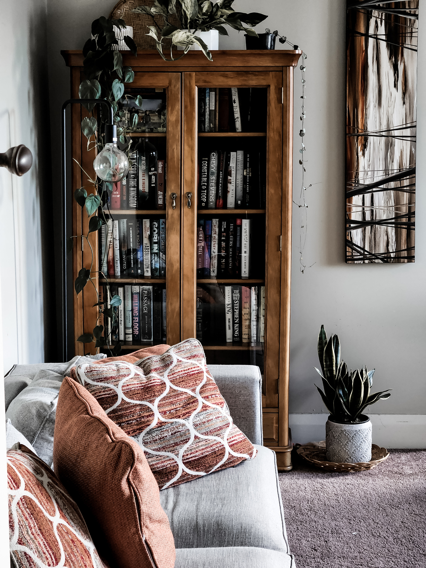 A #shelfie of one of Murray's themed bookcases - she has three of them.