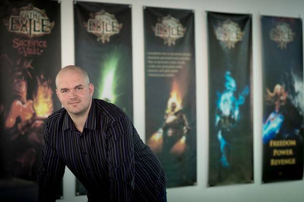 Grinding Gear Games co-founder Chris Wilson. His West Auckland company, now backed by a $100m investment from China's Tencent, employs 150 in West Auckland. Photo / Dean Purcell
