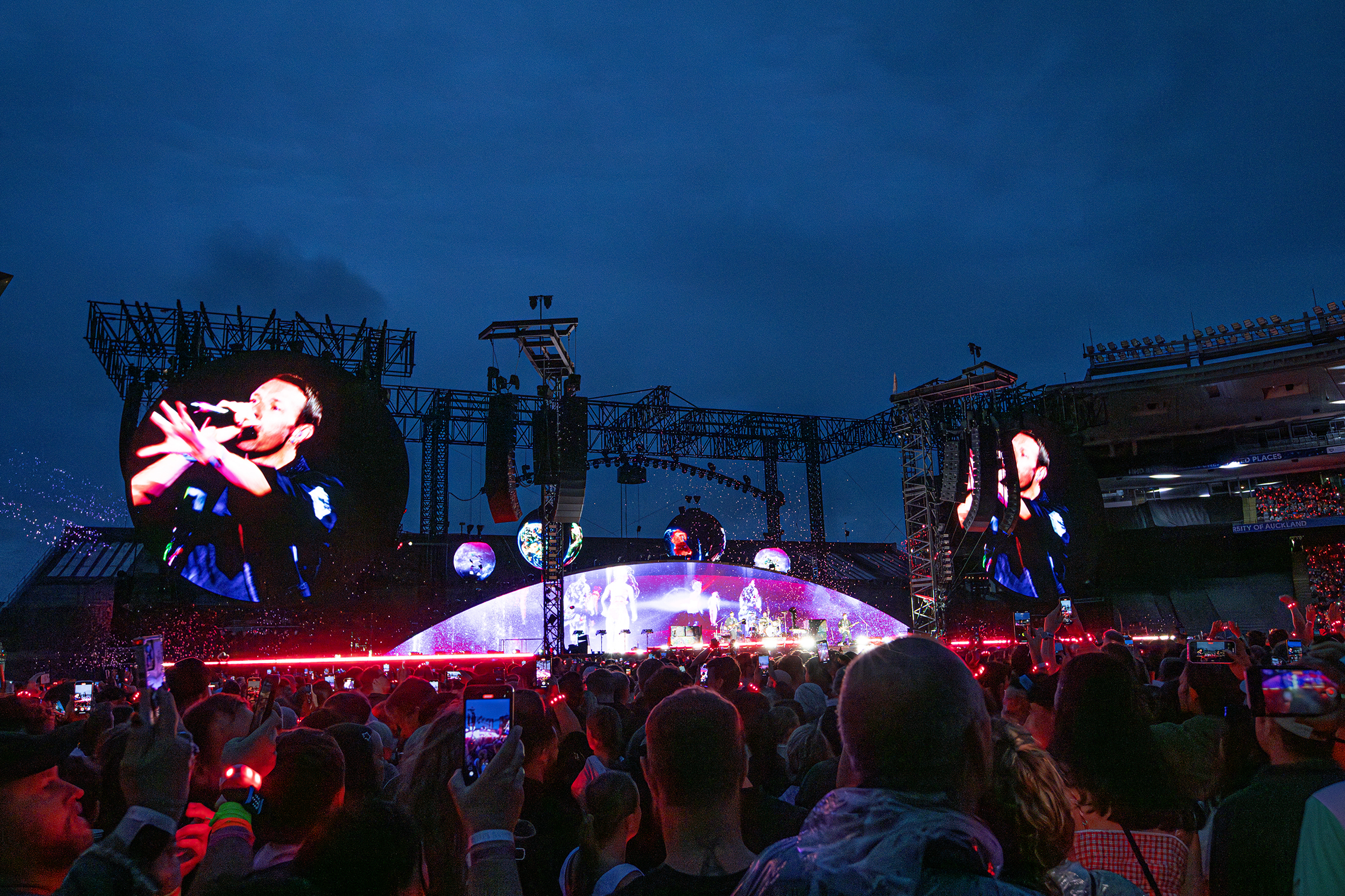 Last year, over 180,000 Coldplay fans attended three sold-out concerts. Photo /  Hayden Woodward