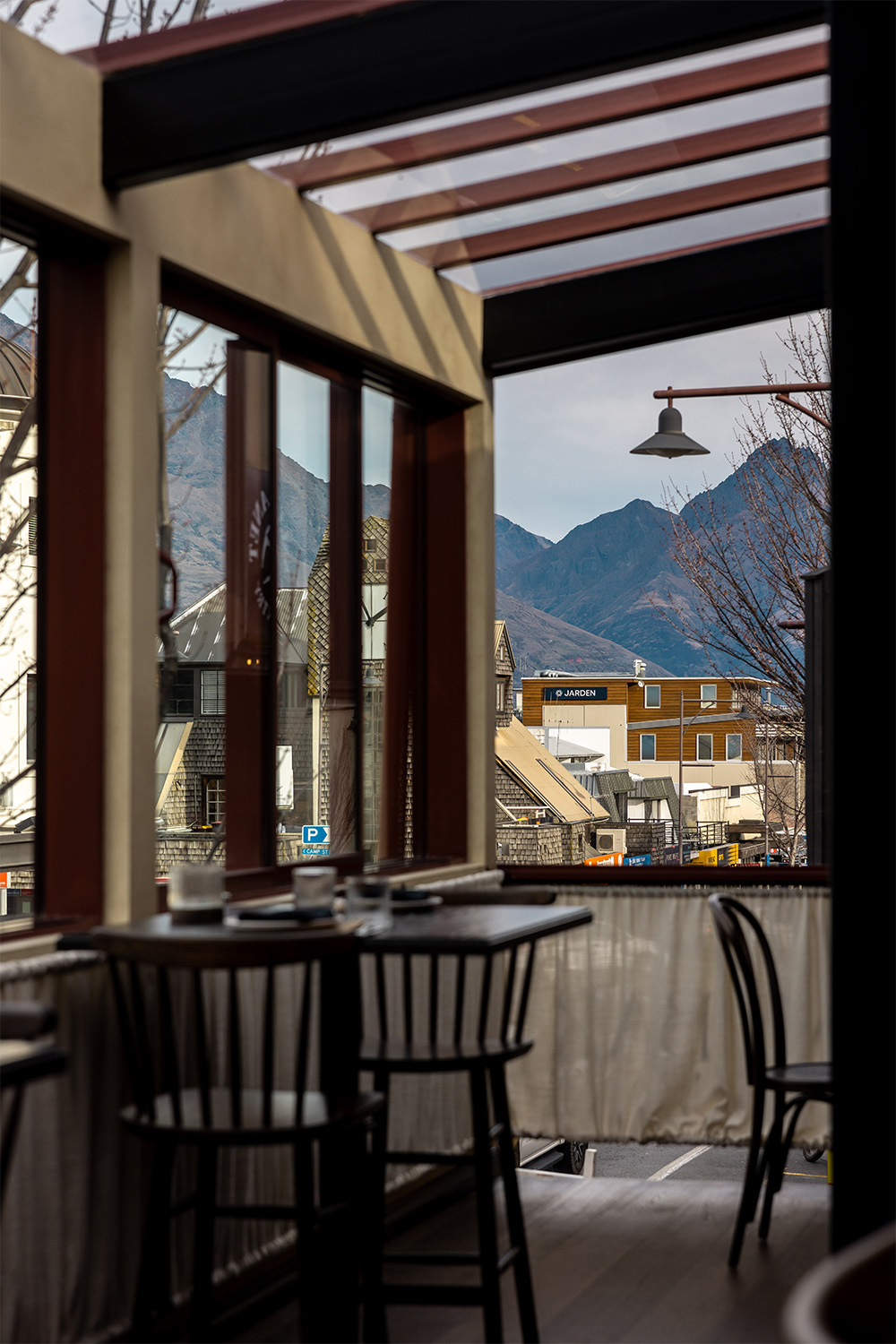 Toast & Oak benefits from a view of Queenstown’s Remarkables. Photo / Jono Parker