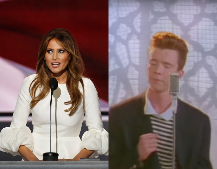 SEE IT: Melania Trump Rickrolls the world with her RNC speech