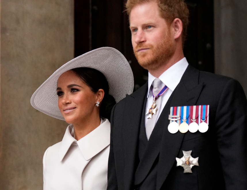 The Duke and Duchess of Sussex were met with a mixed crowd. Photo / AP
