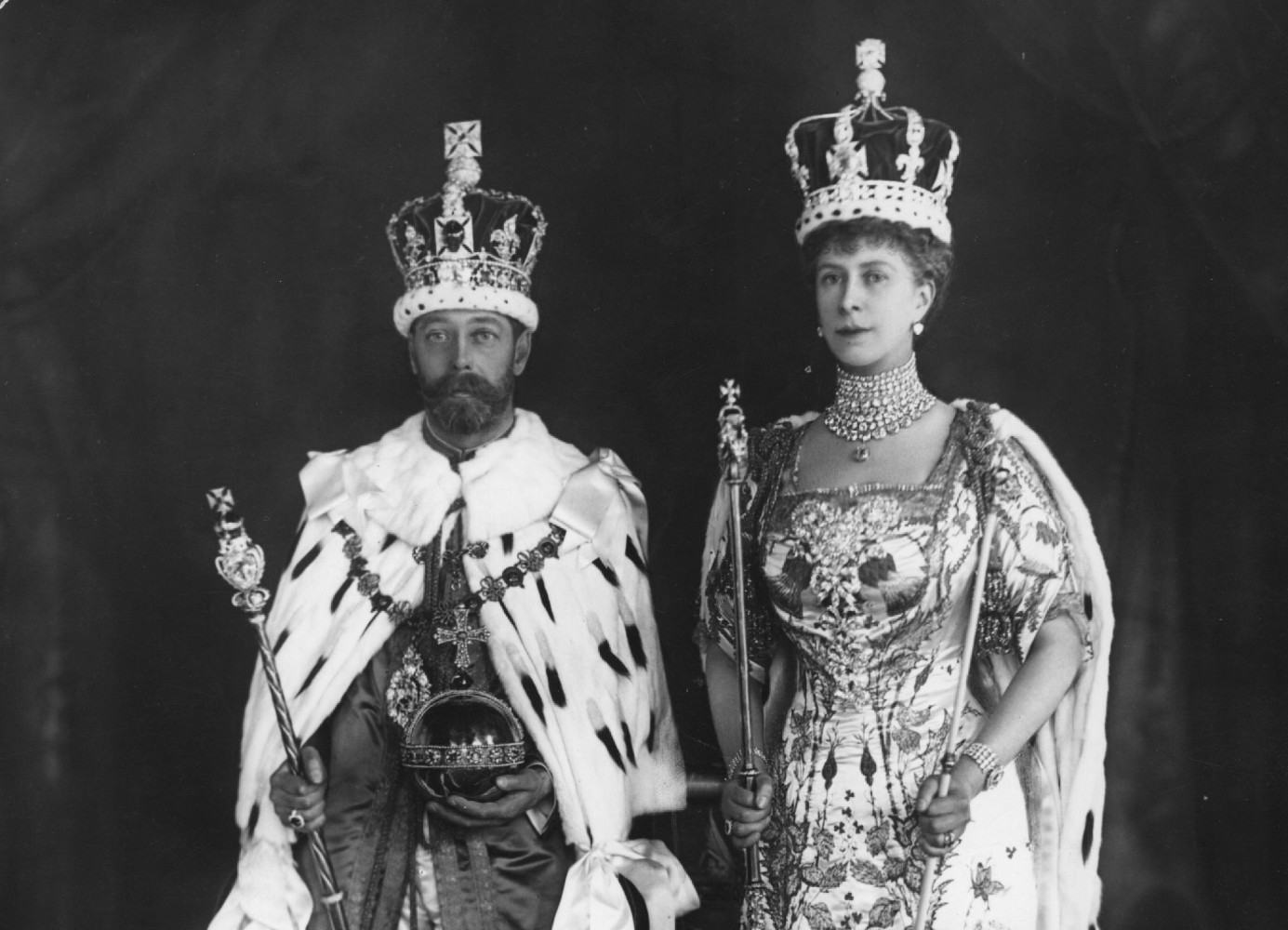King George V and Queen Mary at their coronation in 1911. Photo / Getty Images