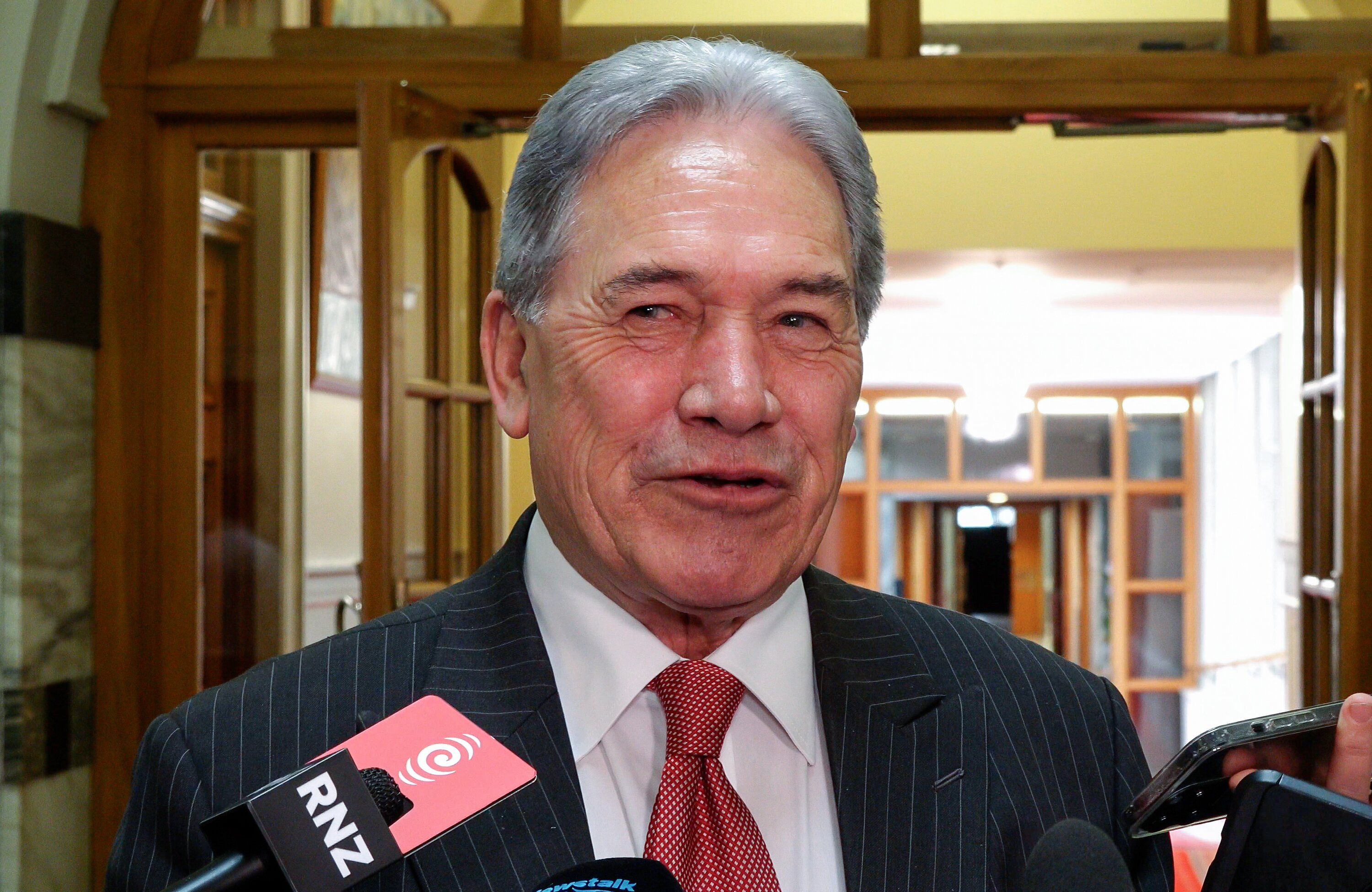 NZ First leader Winston Peters has saved Mfat from cuts. Photo / Mark Mitchell