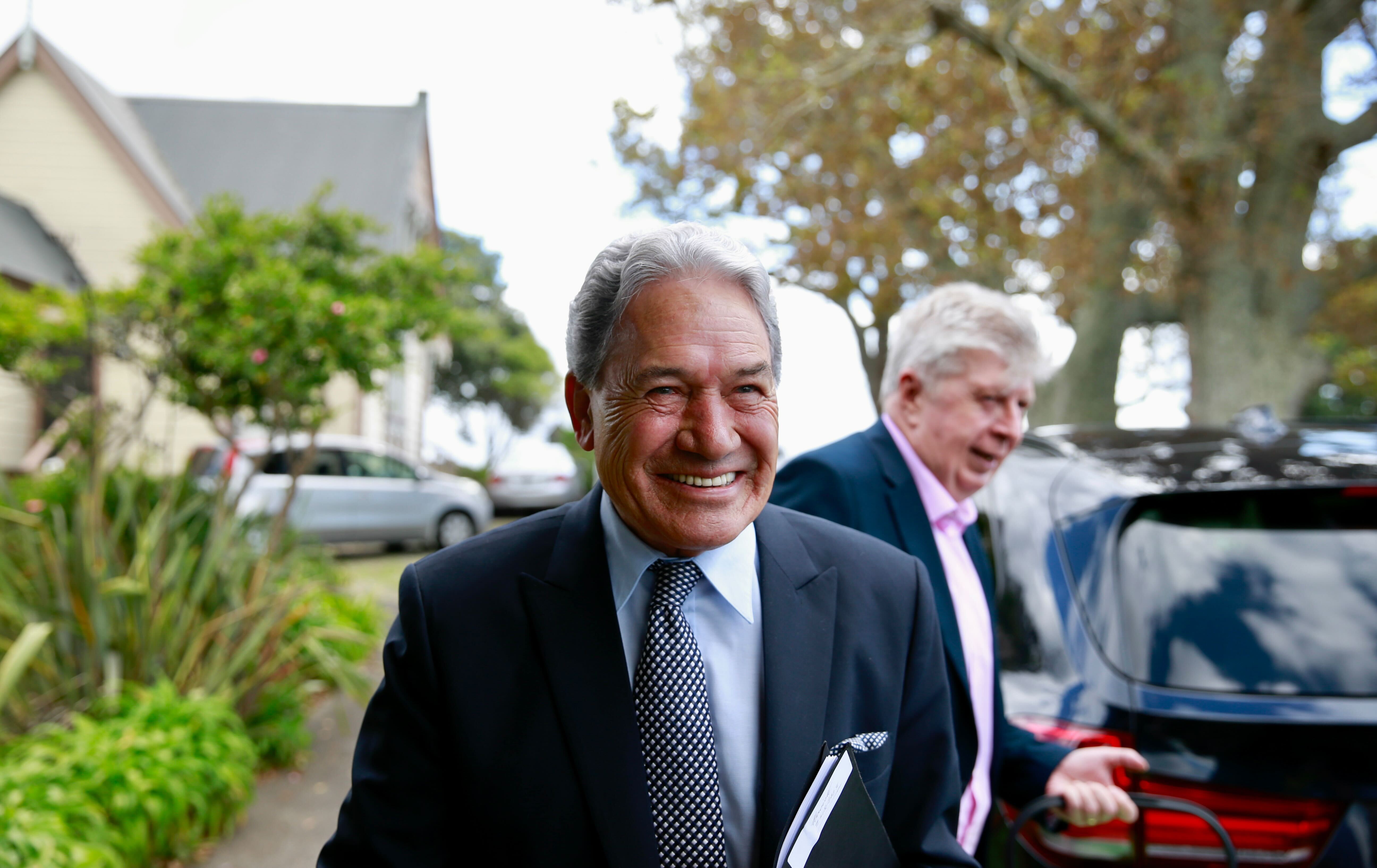 Winston Peters' NZ First had risen one point to 4 per cent. Photo / Alex Burton