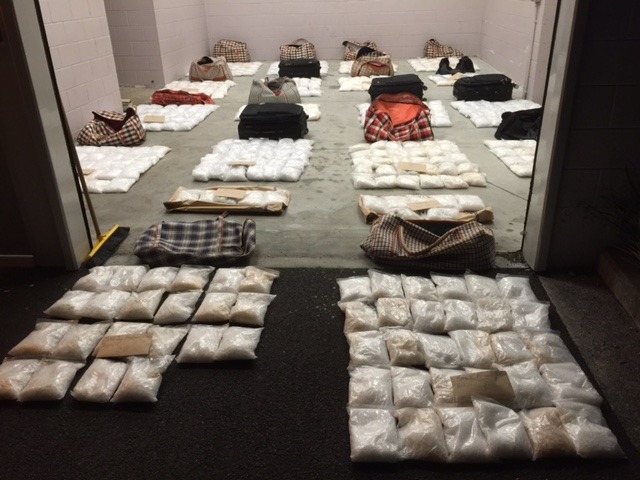 The 501kg of methamphetamine seized in Operation Frontia was the first of many record-breaking busts since 2016. Photo / Supplied
