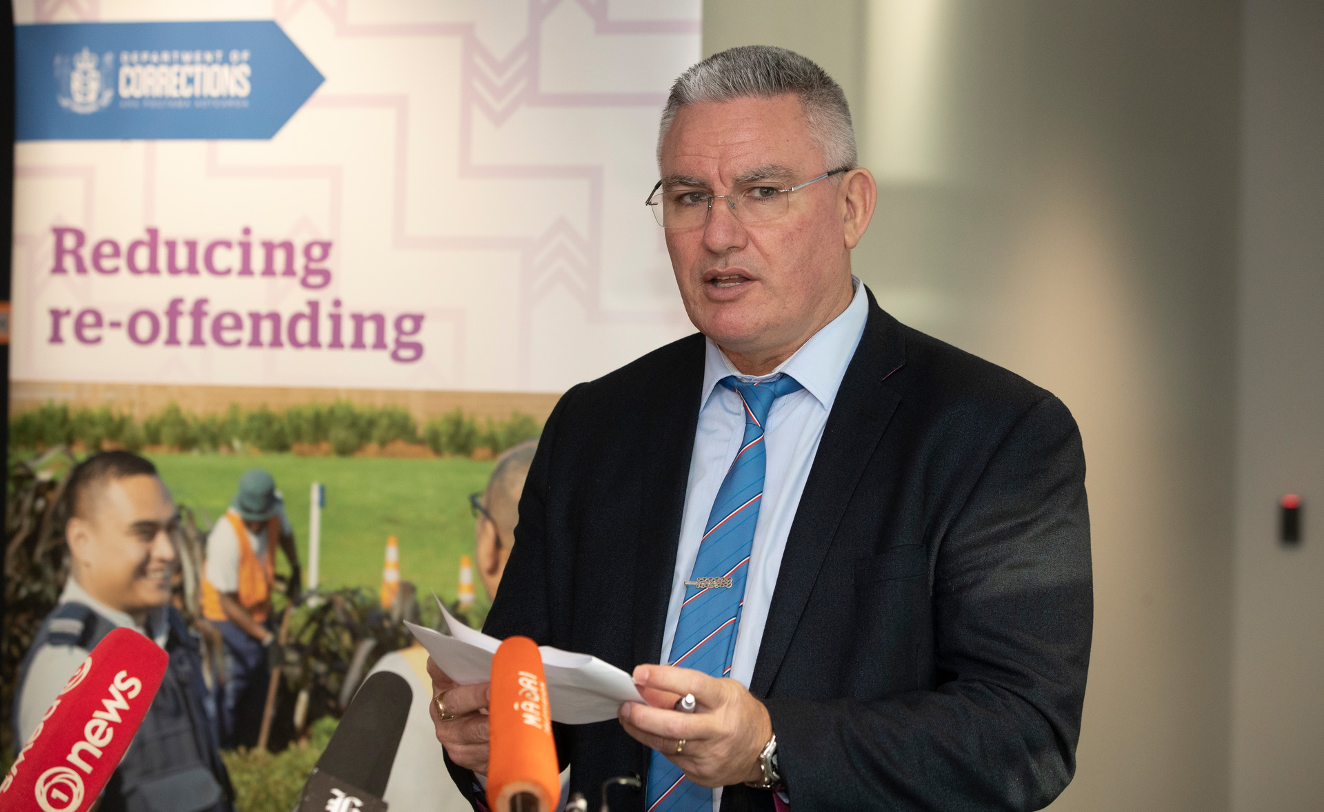 Corrections Minister Kelvin Davis wants more whanau engagement with prisoners to reduce Māori offending. Photo / Mark Mitchell