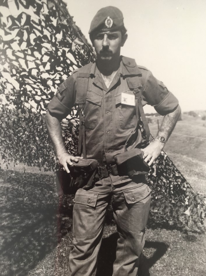 Rob Smith in his military prime poses in an undated photograph.