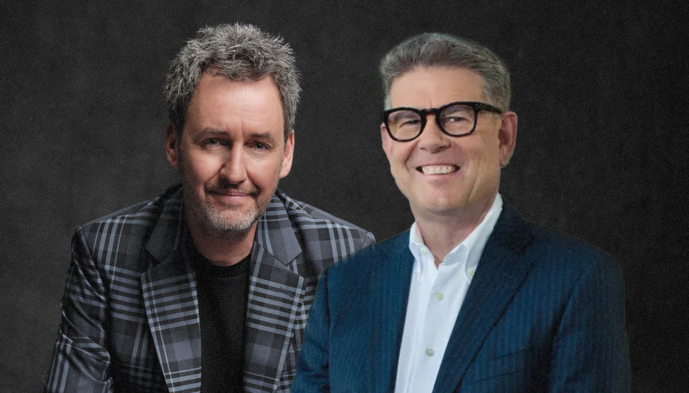 Mike Hosking hosts Newstalk ZB's breakfast show and John Campbell is Morning Report co-host, alongside Ingrid Hipkiss. Illustration / Oliver Rusden; Photos: NZME, RNZ