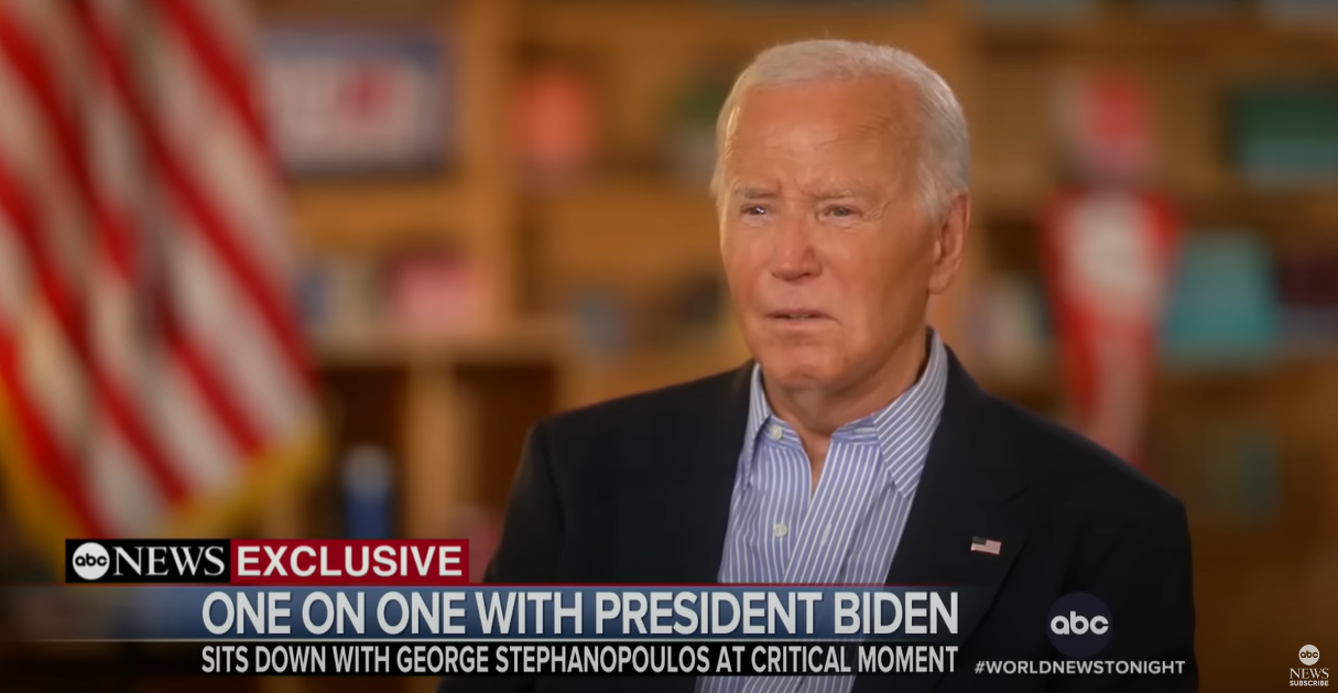 US President Joe Biden suggests in an interview with ABC News that his shaky debate performance against Donald Trump was due to poor preparation, exhaustion and illness.