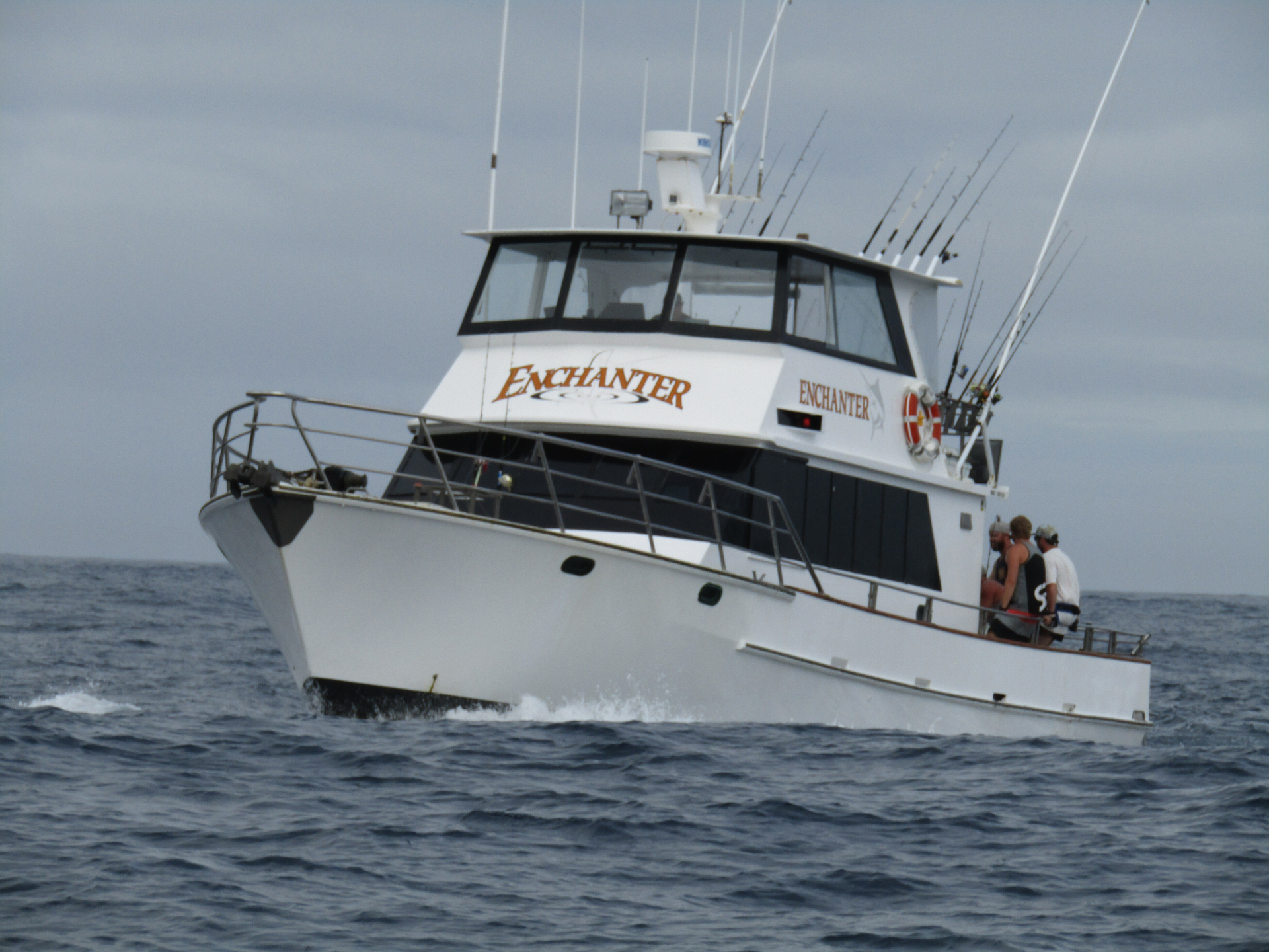The Enchanter charter fishing boat, operated out of Mangonui, which sank near North Cape. Photo / Supplied