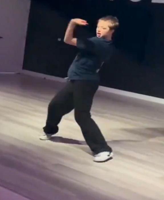 A Shiloh Jolie-Pitt video clip of her dancing was shared by choreographer Lil Kelaan Carter. Photo / via X