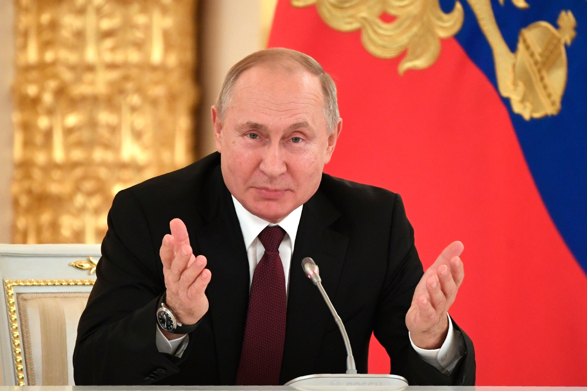 Vladimir Putin unveiled the Avangard among other prospective weapons systems in his state-of-the-nation address in March 2018. Photo / AP
