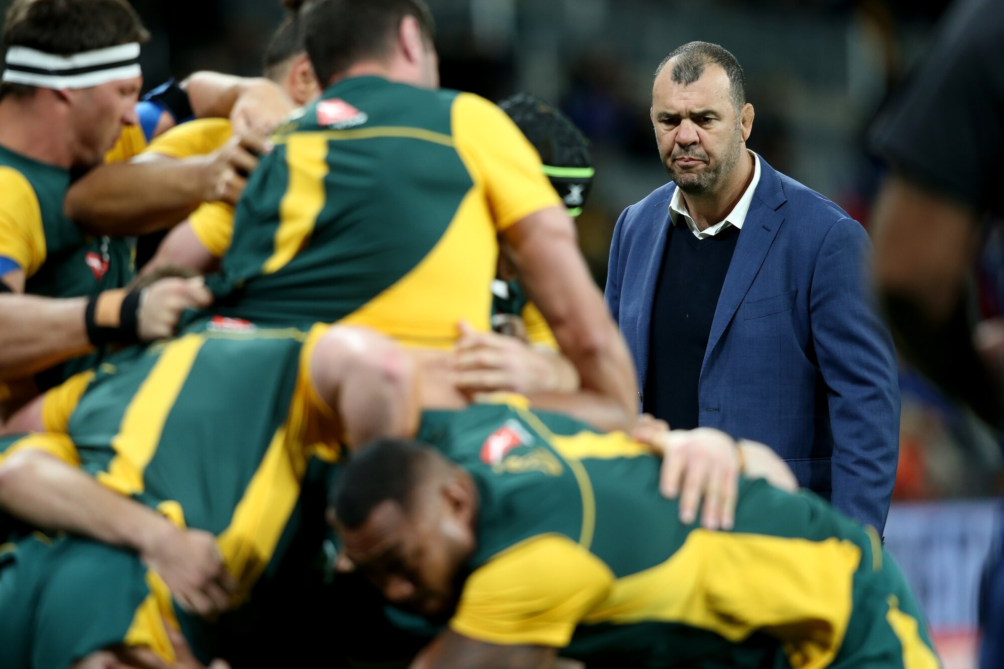 Michael Cheika directed some of his rage towards the media during his time as Wallabies coach. Photo / Clay Cross / photosport.nz