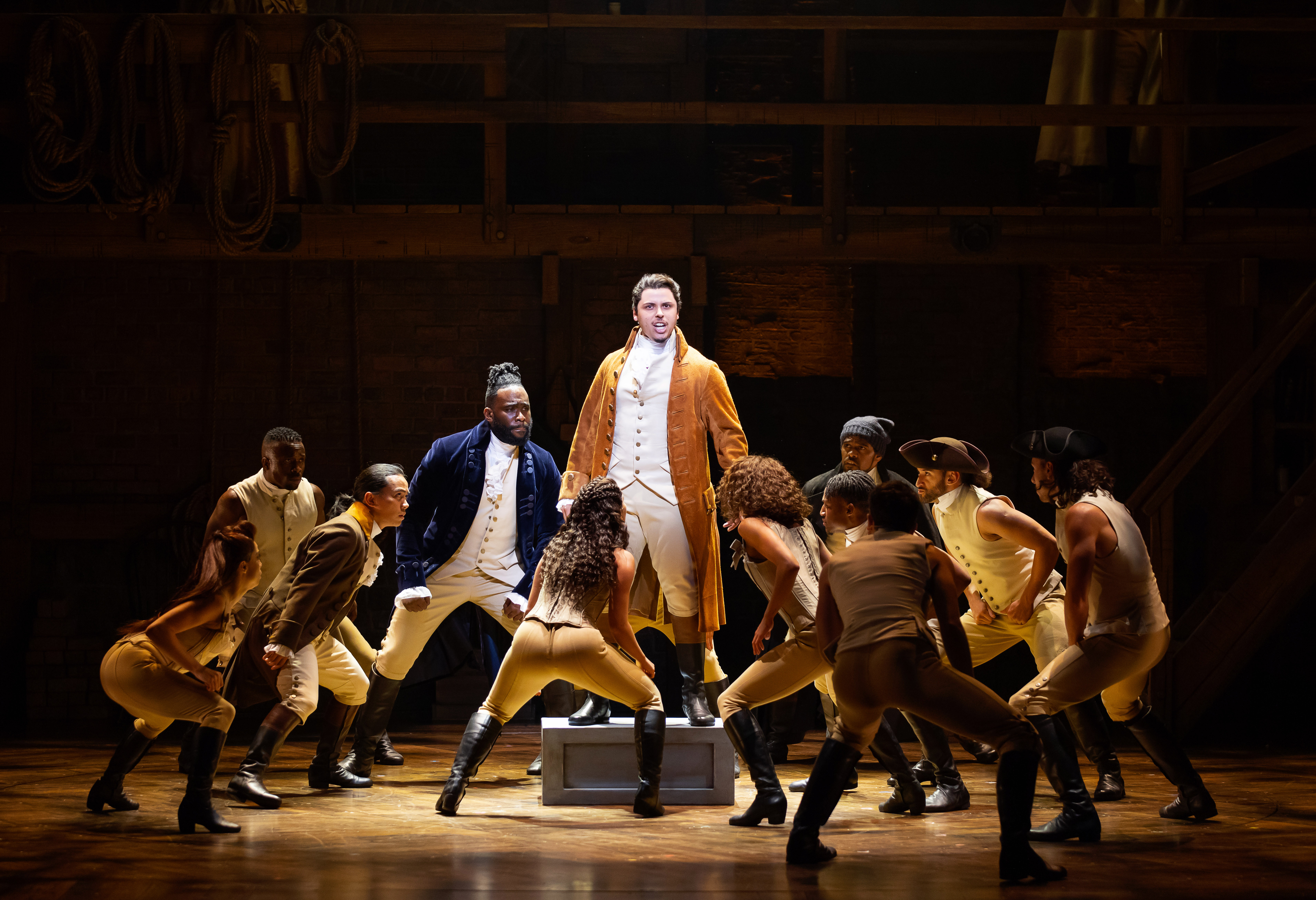 The Australian cast of Hamilton. Photo / Daniel Boud