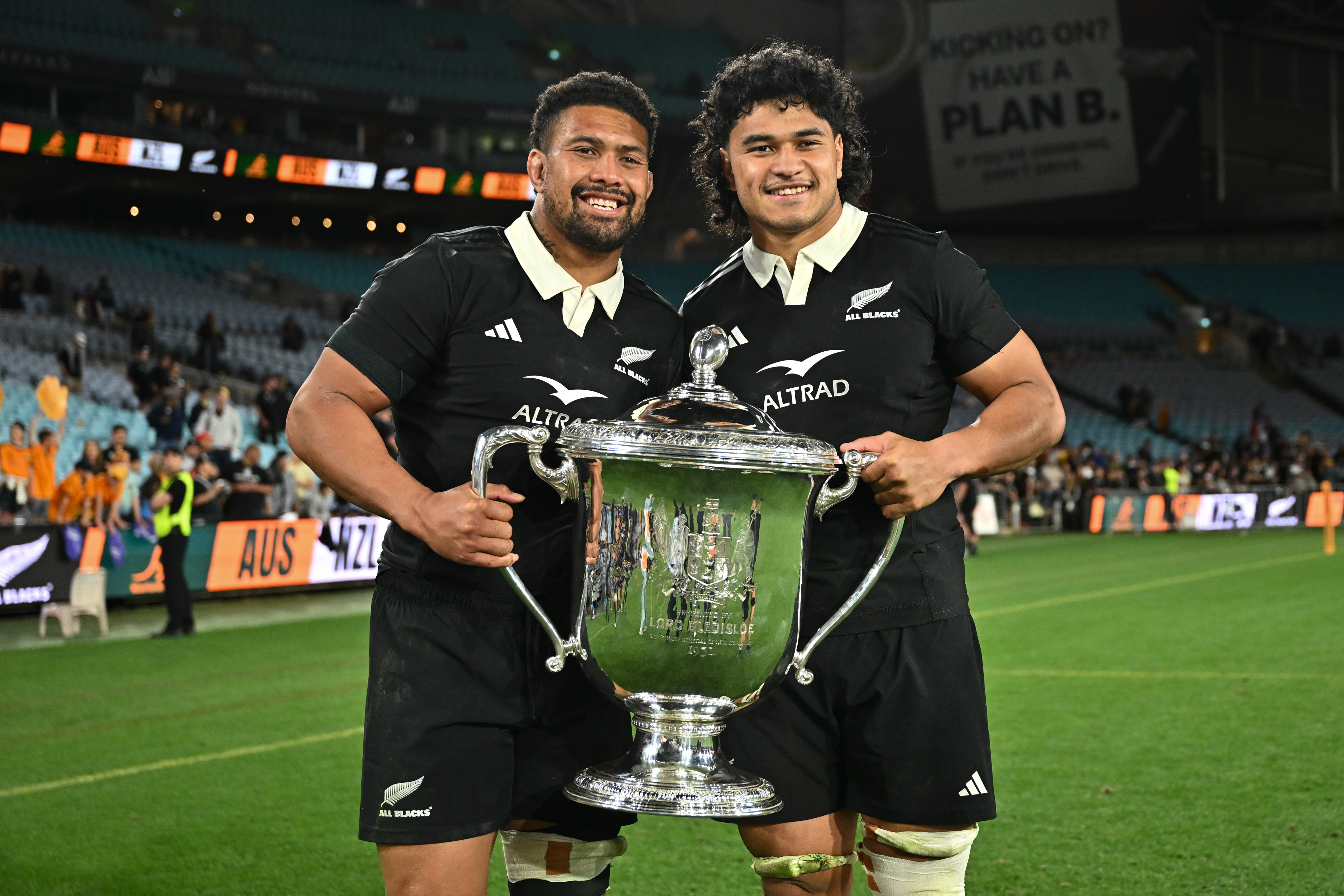 Ardie Savea (left) and Wallace Sititi. Photo / Photosport