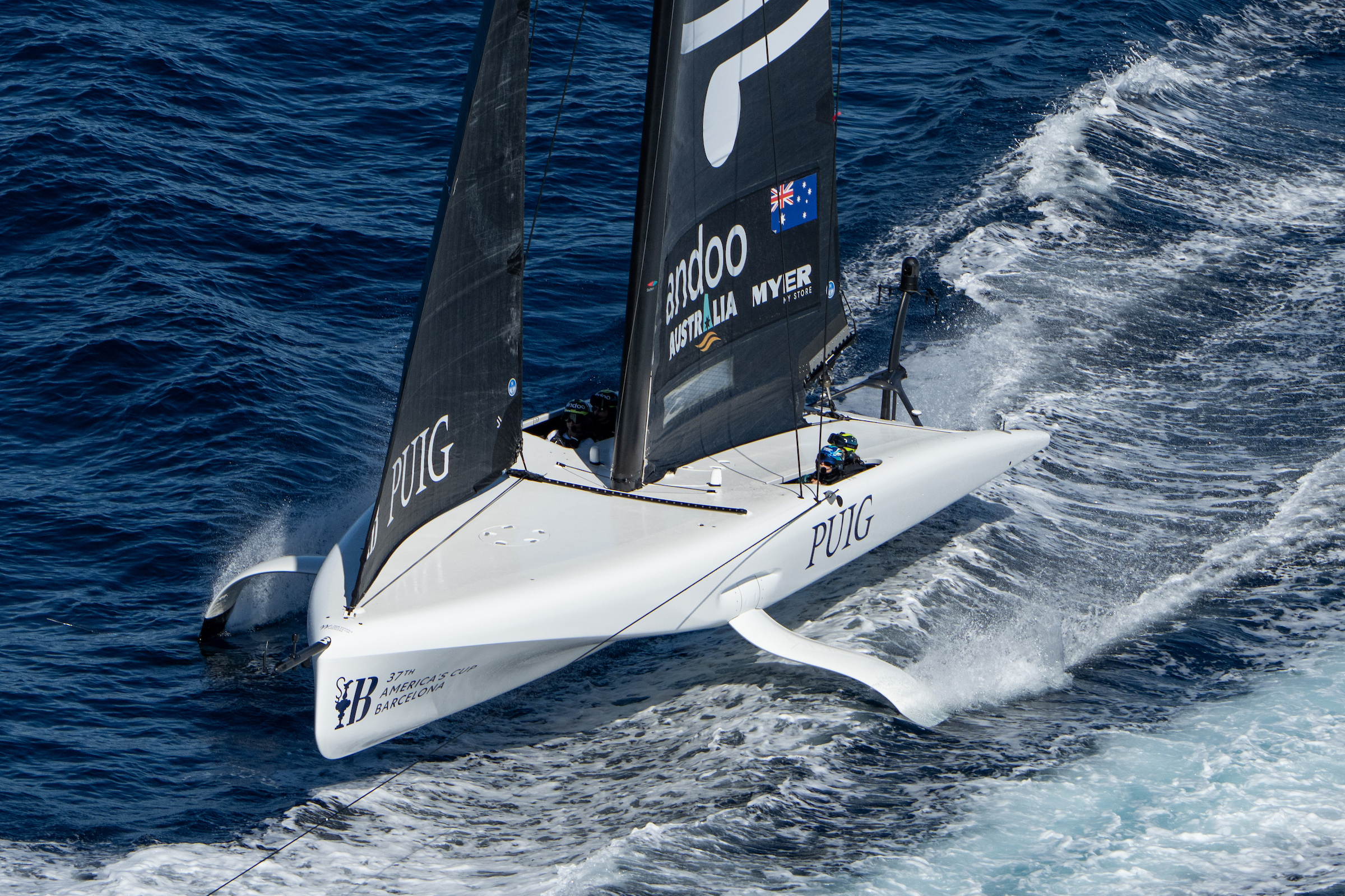 Team New Zealand sailors have been helping the Australian team get up to speed ahead of the Women's America's Cup. Photo / Ian Roman, America's Cup