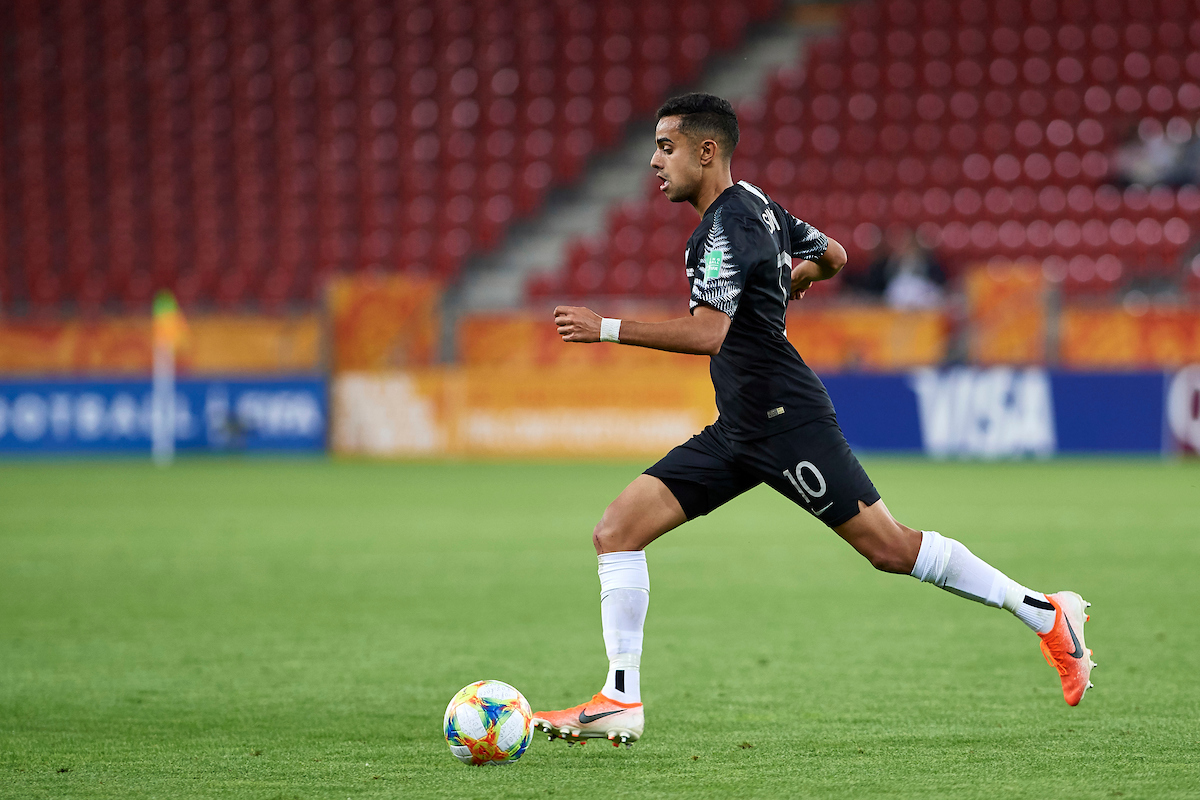 Sarpreet Singh in action at the Under-20 World Cup. Photo / Photosport