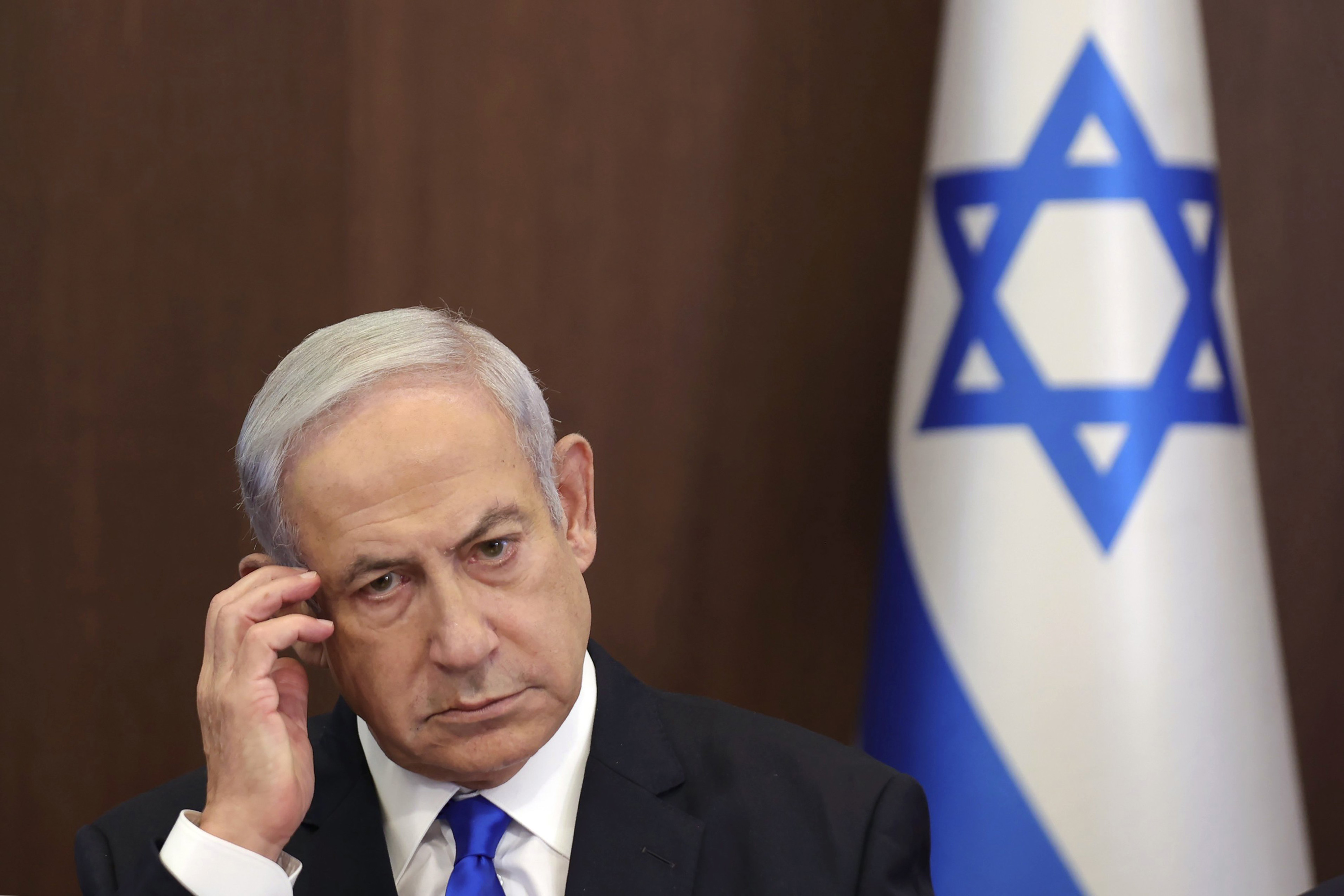 Hardliners in Benjamin Netanyahu’s coalition called in unison for an aggressive response to Iran’s barrage. Photo / AP