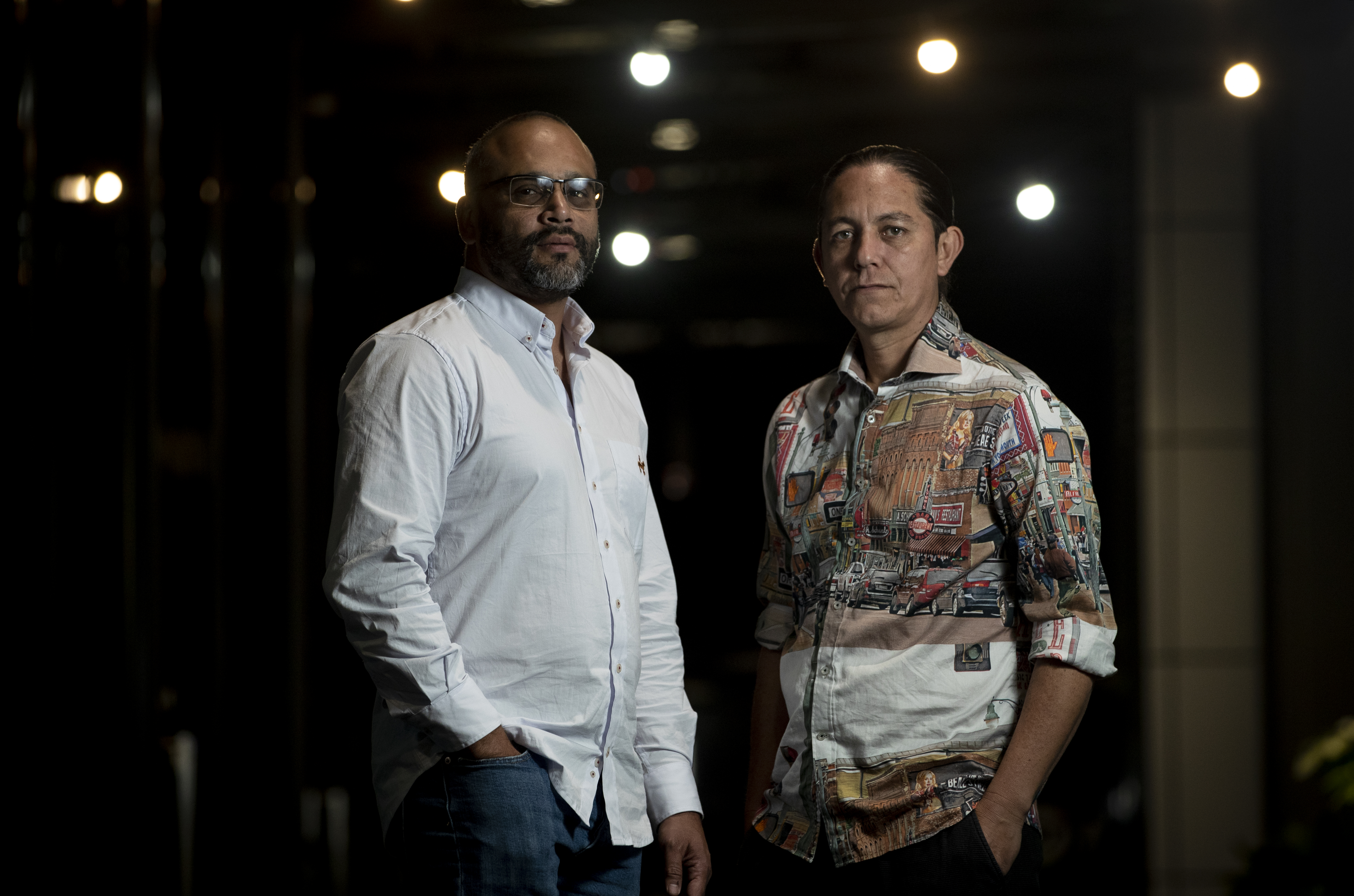 Camilo Montanez Giraldo and Jaime Alberto Caceres Perez. Photo / Dean Purcell