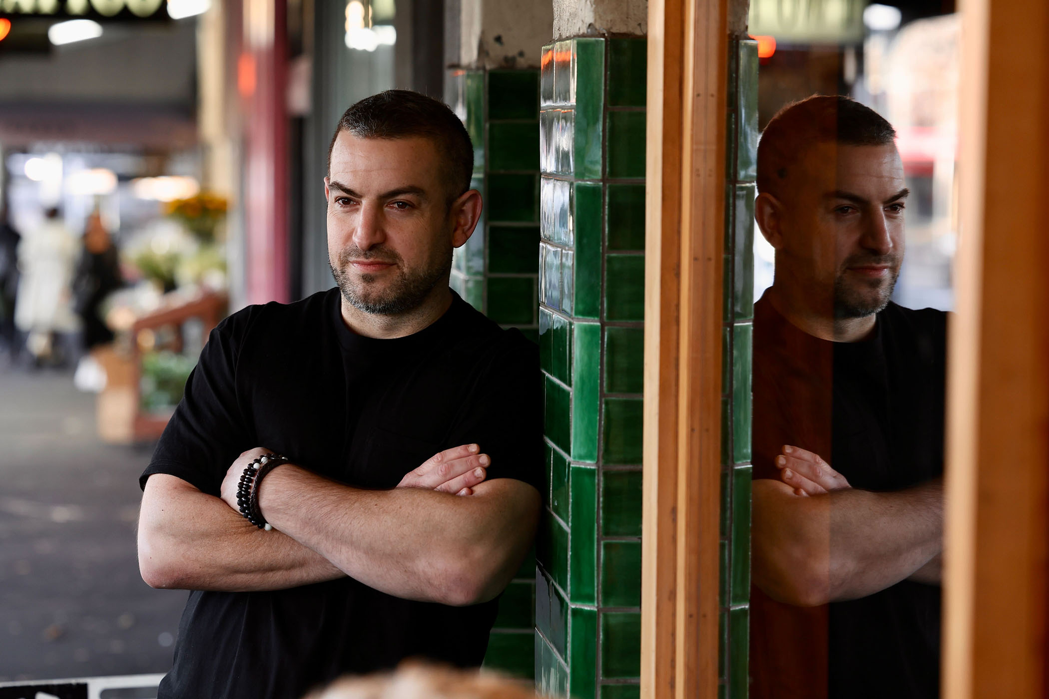 Ron Haver, the owner of Sol’s place in Ponsonby Rd, just metres from the recent shooting, was pleased to be back open today. Photo / Jason Oxenham