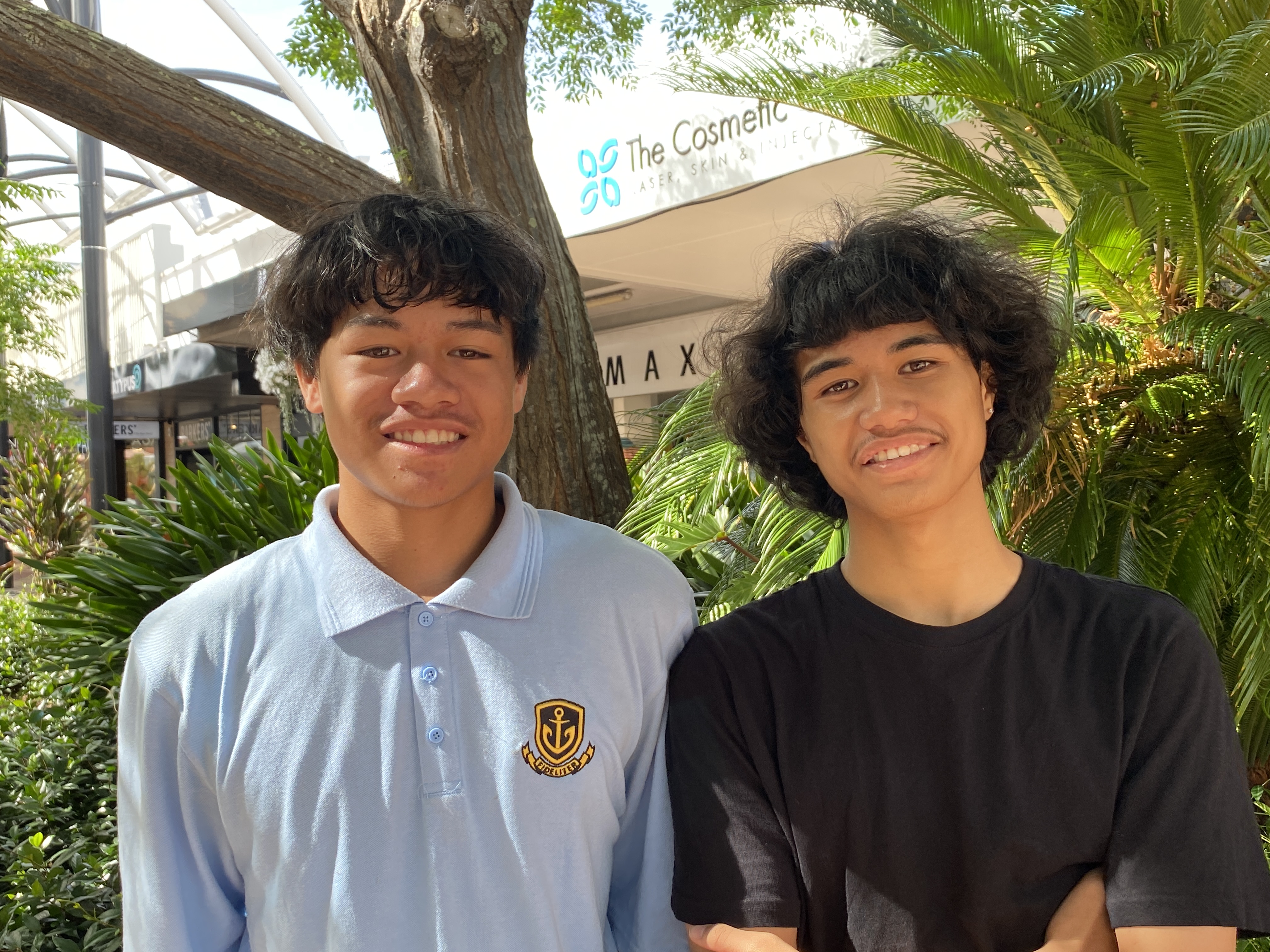 Haki Matthews and Jah Hemara both say facial recognition technology is a good thing if it helps to identify repeat offenders. Photo / Denise Piper