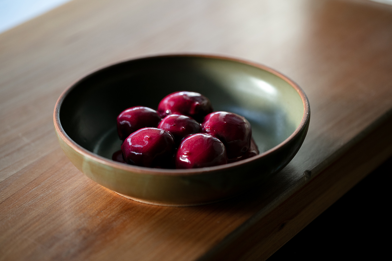 The beetroot dumplings: sheets of beet stretched around doughy balls of labneh and sunflower seeds. Photo / Babiche Martens