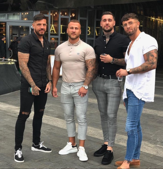 Four Lads on a Night Out meme.