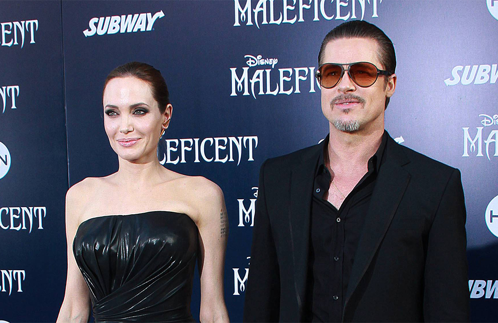 Brad Pitt and Angelina Jolie 