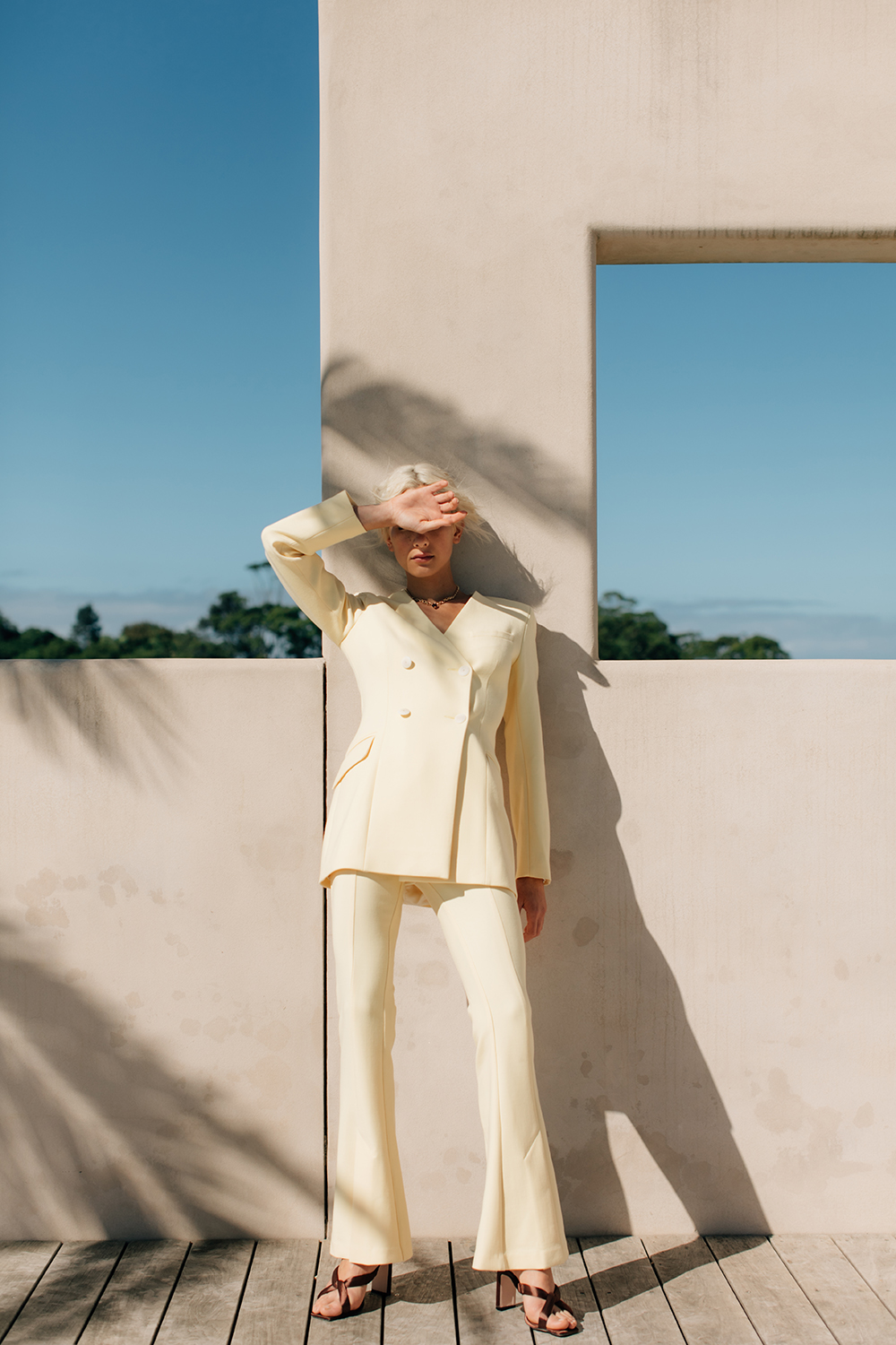 Manahou Mackay in the Talk of the Town dress and Dreamer pant. Photo / Supplied