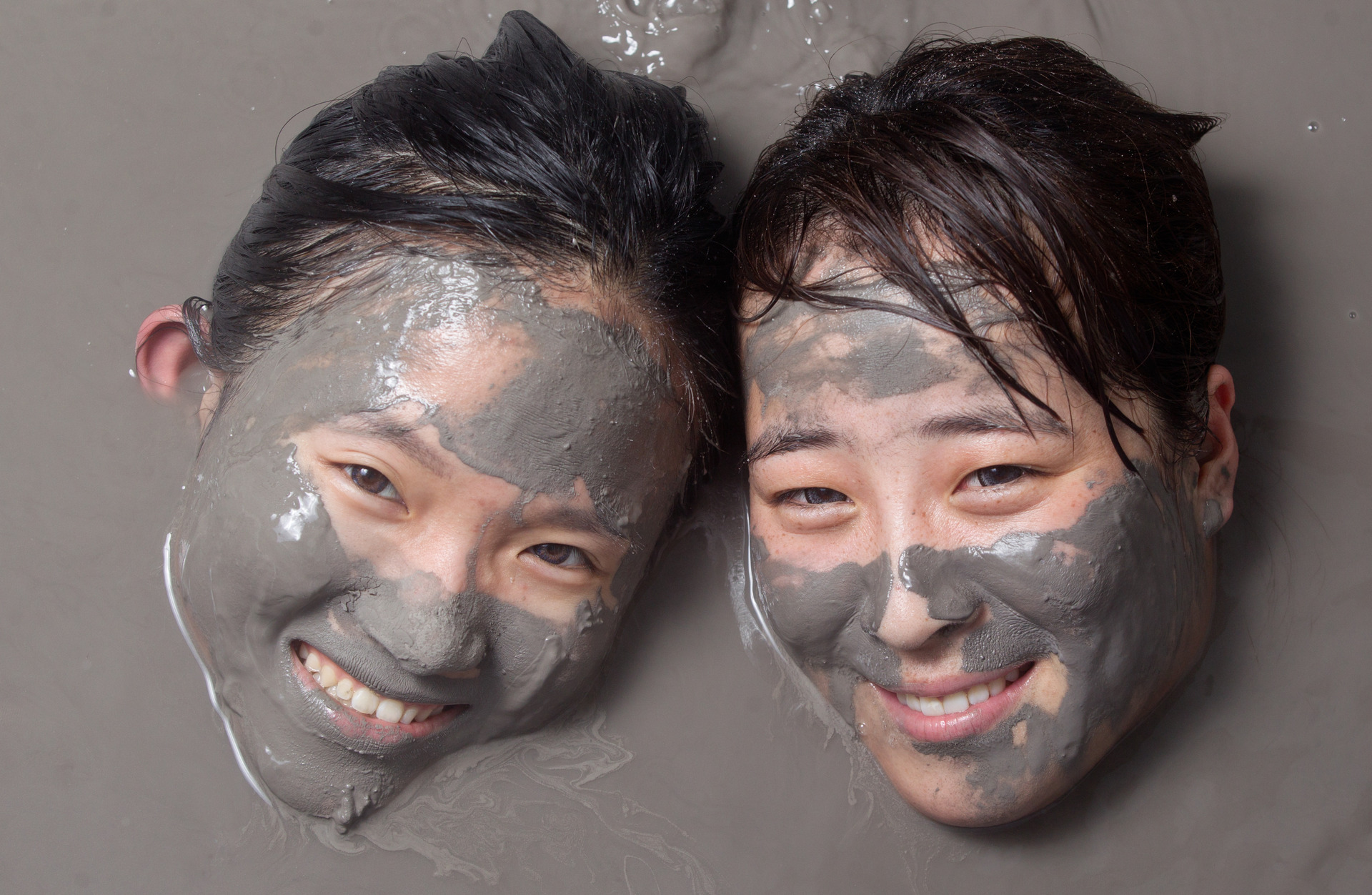 Soaking at the Hell's Gate thermal mud pools, near Rotorua. Photo /Stephen Parker