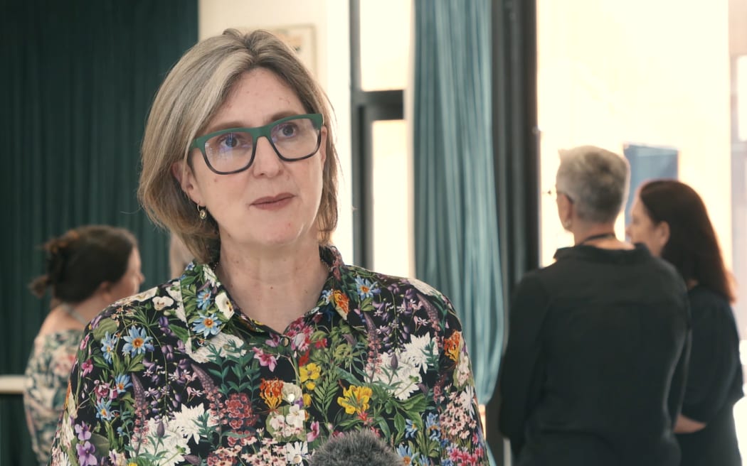 Association of Salaried Medical Specialists executive director Sarah Dalton says Health New Zealand's cost-constraining measures are affecting frontline roles. RNZ / Nick Monro
