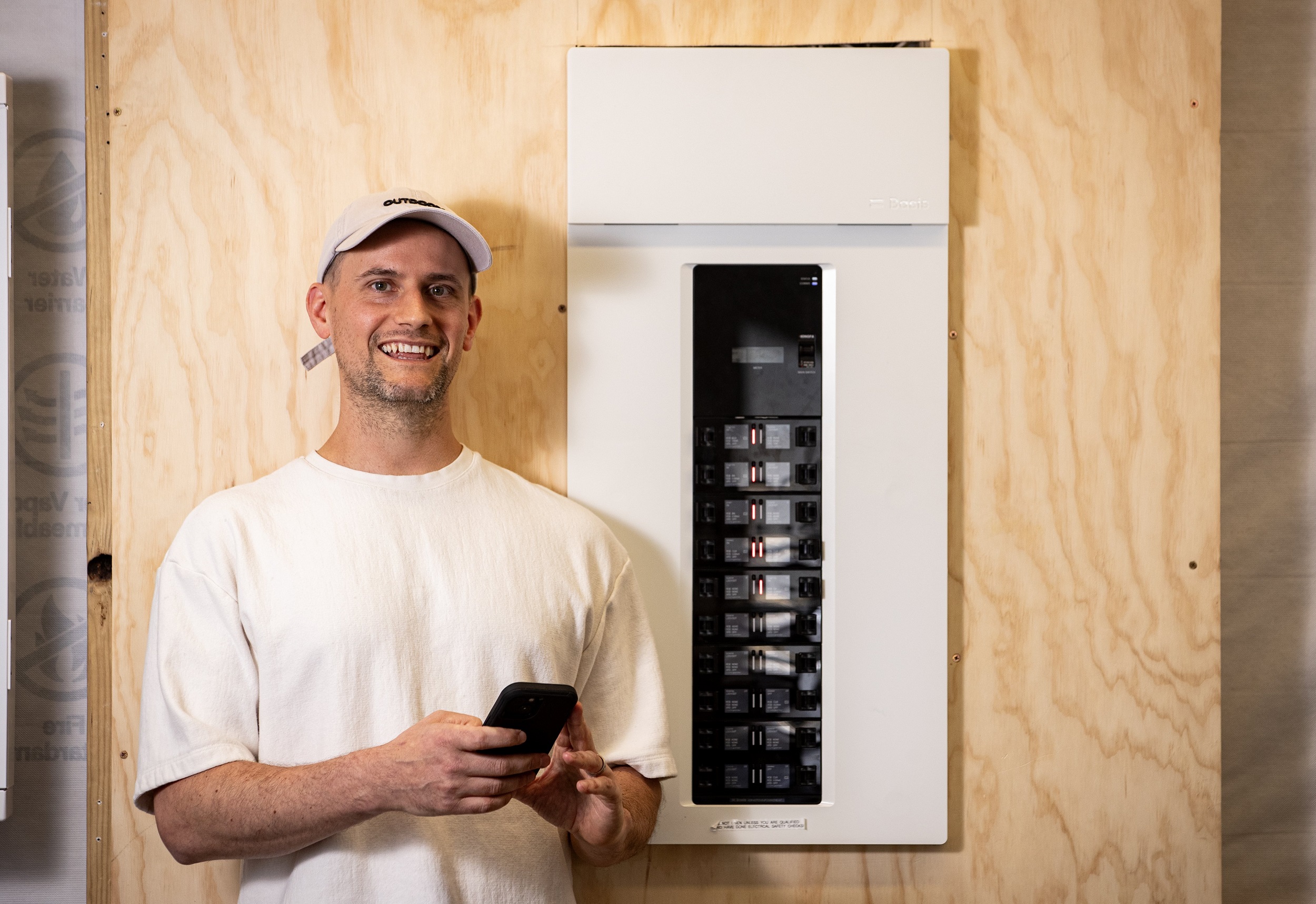 Basis co-founder Daniel Purcell has raised $38 million for its smart power switchboard for homes. Photo / Dean Purcell