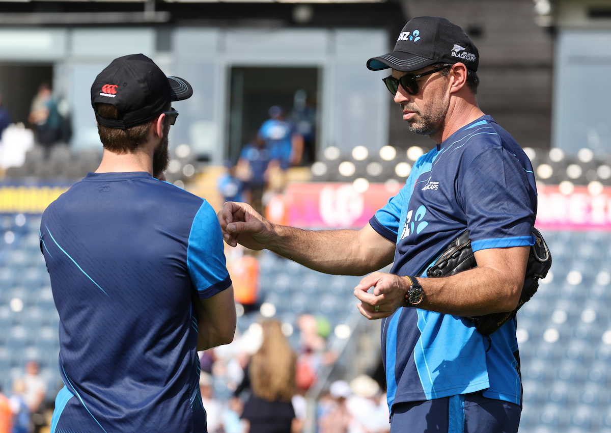 Stephen Fleming with Kane Williamson in 2023. Photo / Photosport