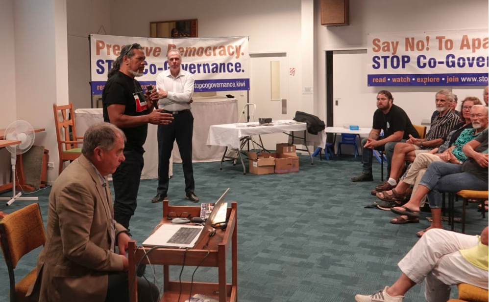 Reuben Taipari (Ngāpuhi, Ngāti Kahu, Te Rarawa, Tūhoe) appealed for people to work together to find solutions. Photo / NZ, Sam Olley