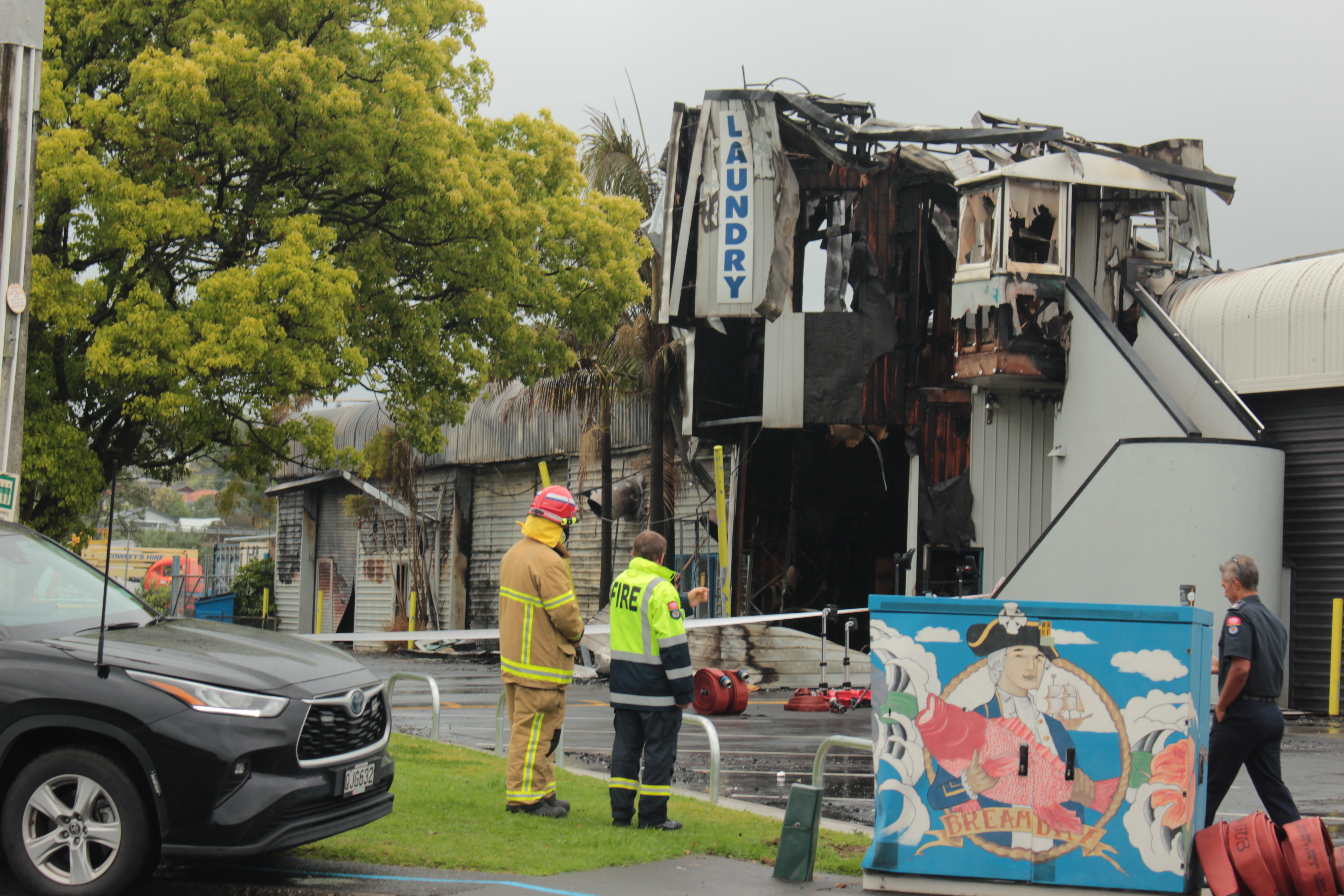 The fire started about 11.20pm last Wednesday. Photo / Denise Piper