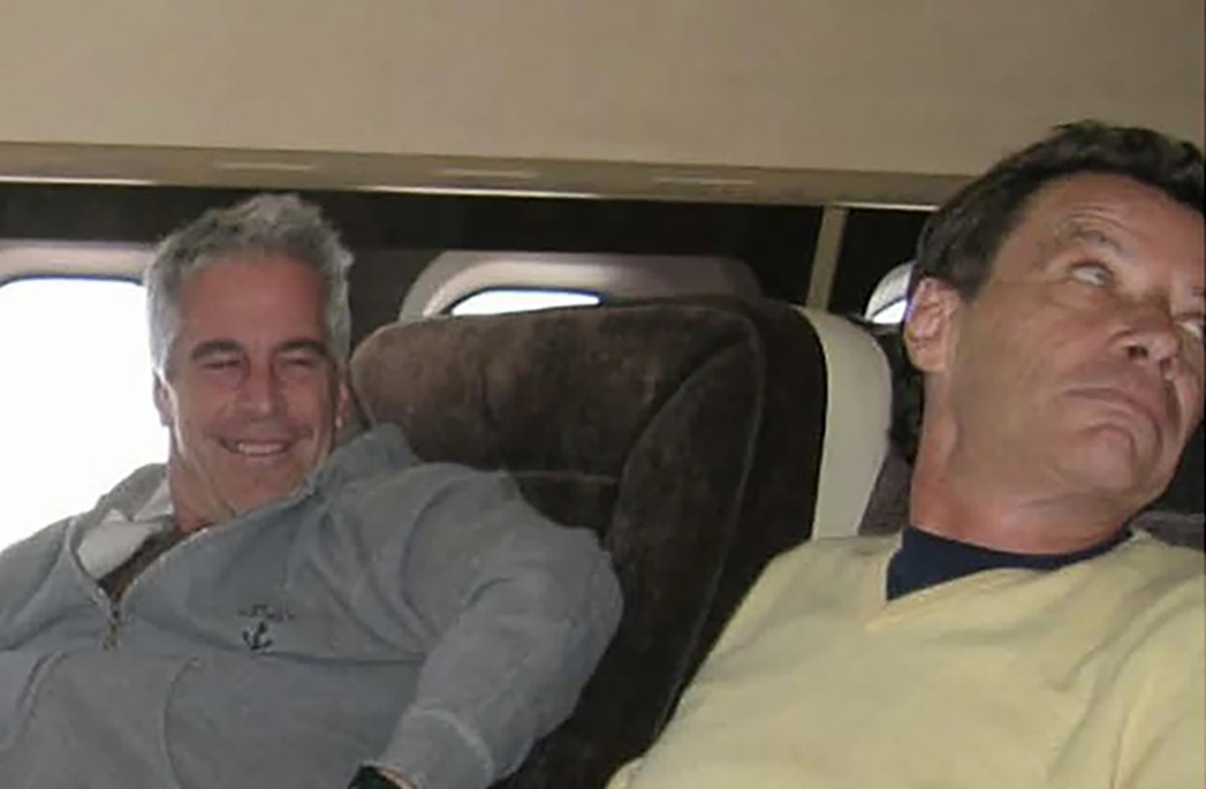 Jean-Luc Brunel (right) with Jeffrey Epstein. Photo / Supplied