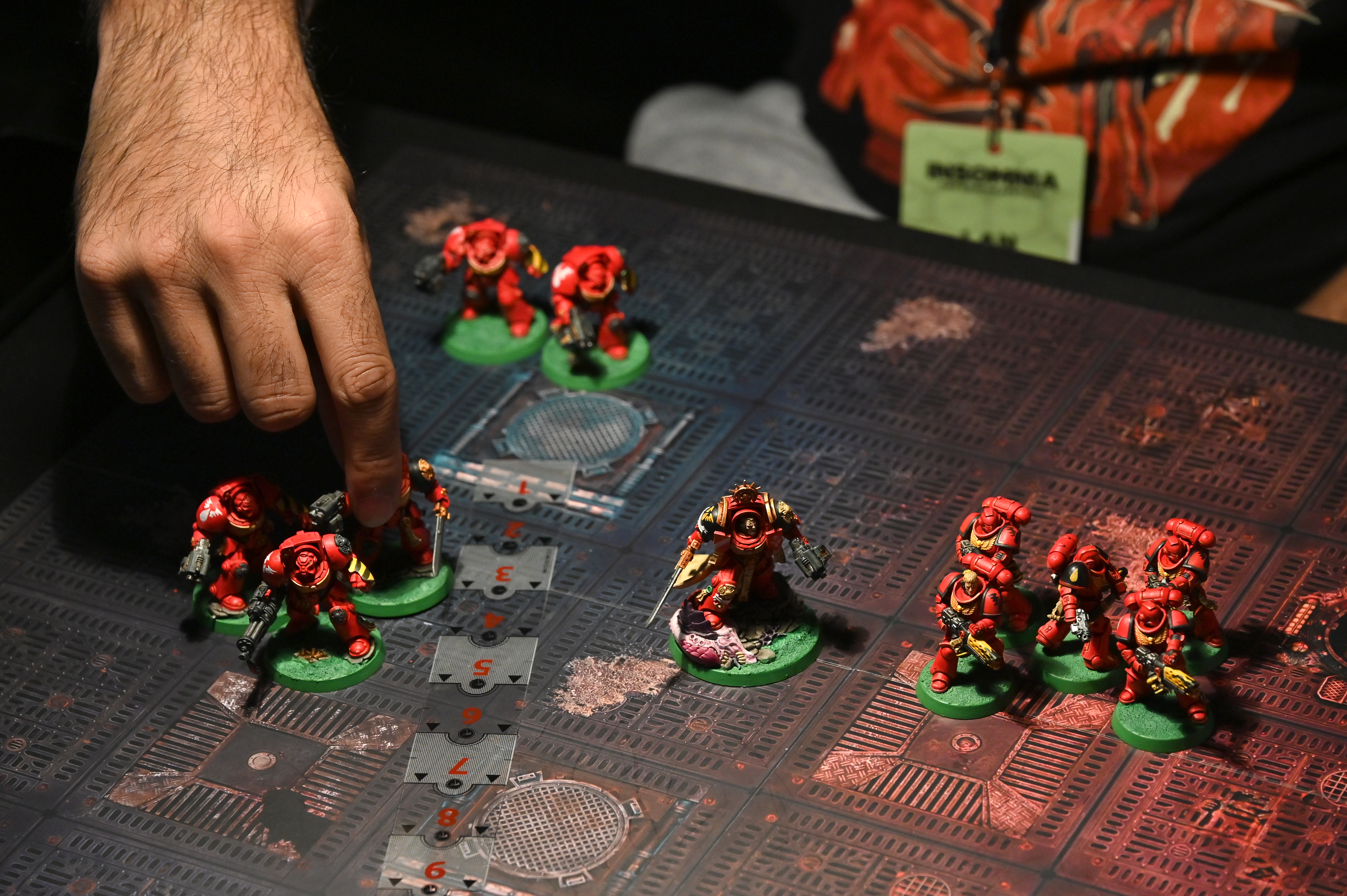 Gamers play Warhammer miniature wargame during the Insomnia Gaming Festival #I71 at NEC Arena in Birmingham, England. Photo / Getty Images