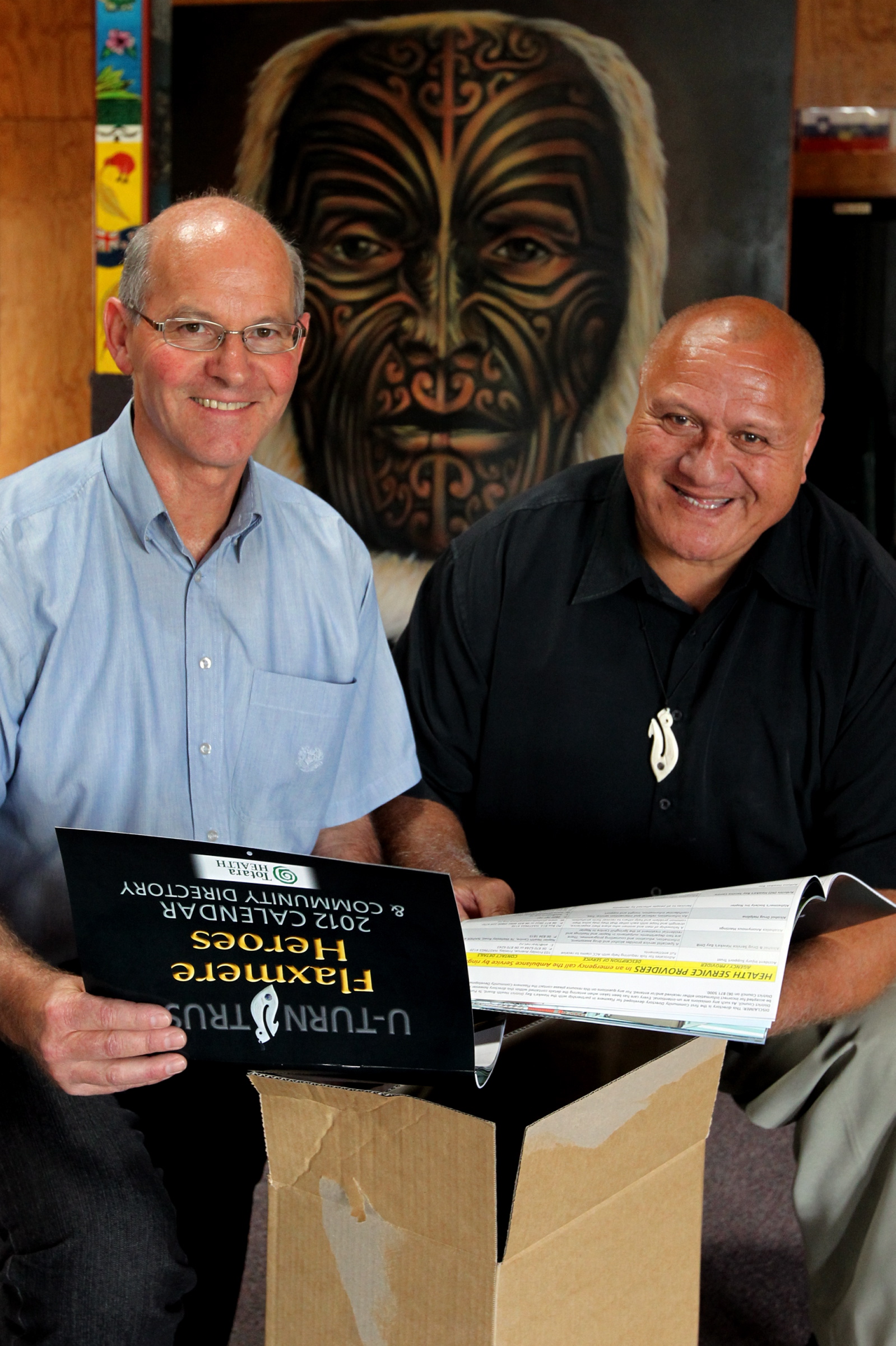Totara Health managing director Howard Dickson and Hastings District Councillor Henare O'Keefe.