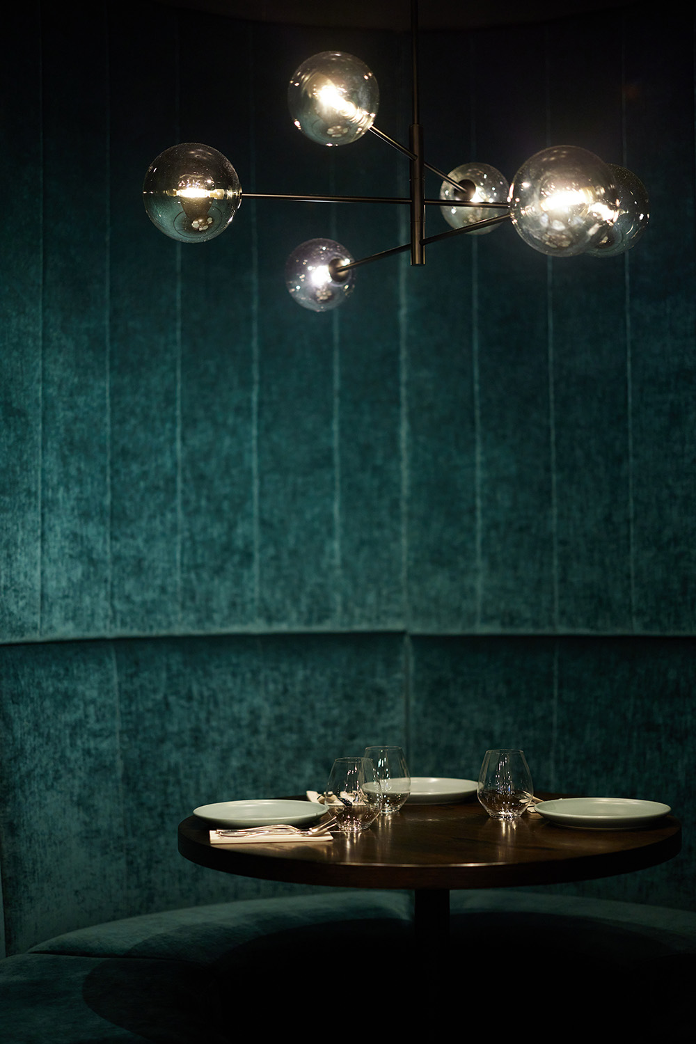 Cassia's dining room features plenty of soft furnishings, ideal for soundproofing. Photo / Babiche Martens