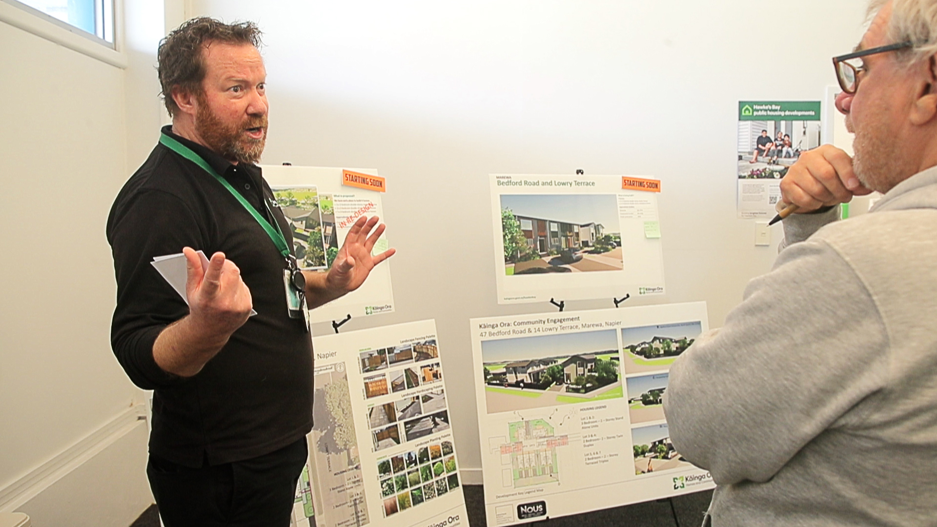 Kāinga Ora community engagement and partnerships manager East North Island Dale Grant explains the development of hundreds of homes taking place in Napier. Photo / Warren Buckland