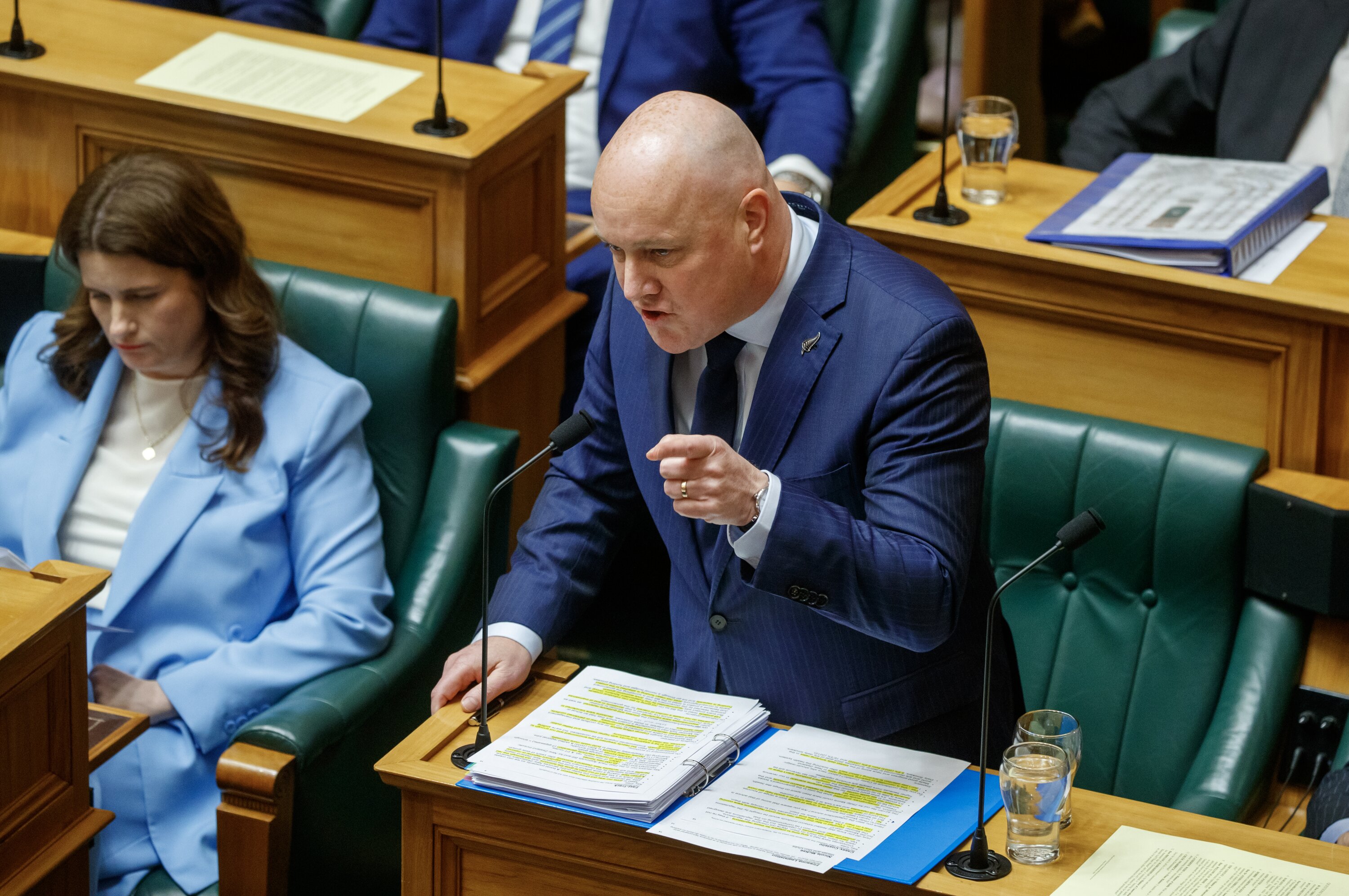 Prime Minister Christopher Luxon has been quick to speculate about Labour's leadership contenders in the House. Photo / Mark Mitchell