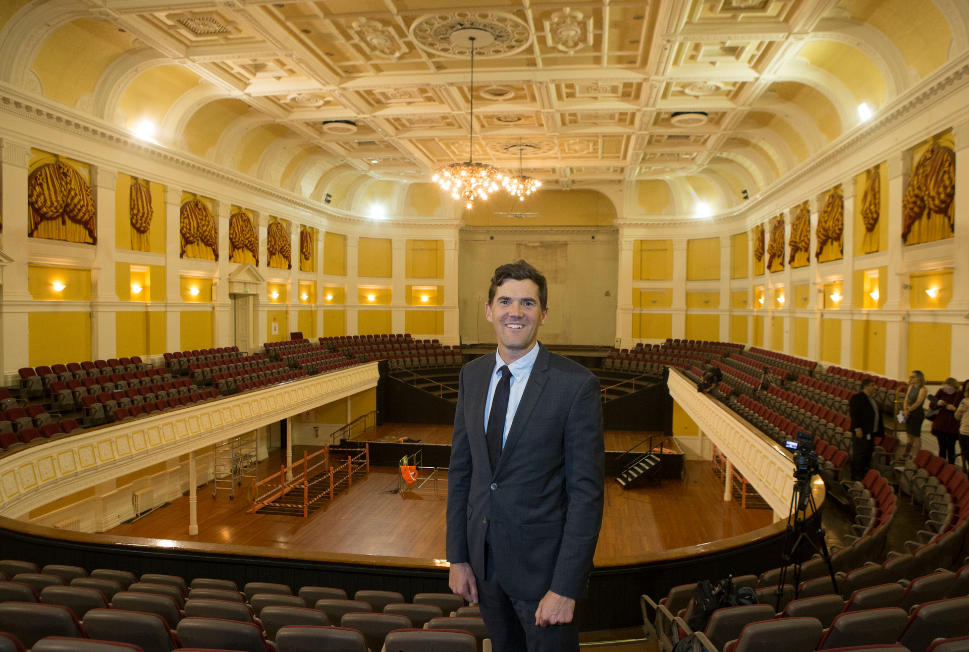 Wellington mayor Justin Lester says he doesn't agree with Sir Peter, but he's entitled to his views. Photo / Mark Mitchell