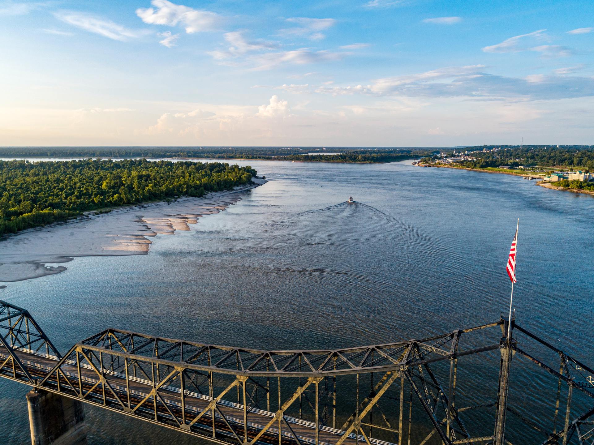 See America from the winding Mississippi. Photo / Unsplash