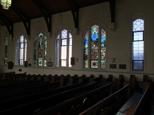 Inside St David's Church. 