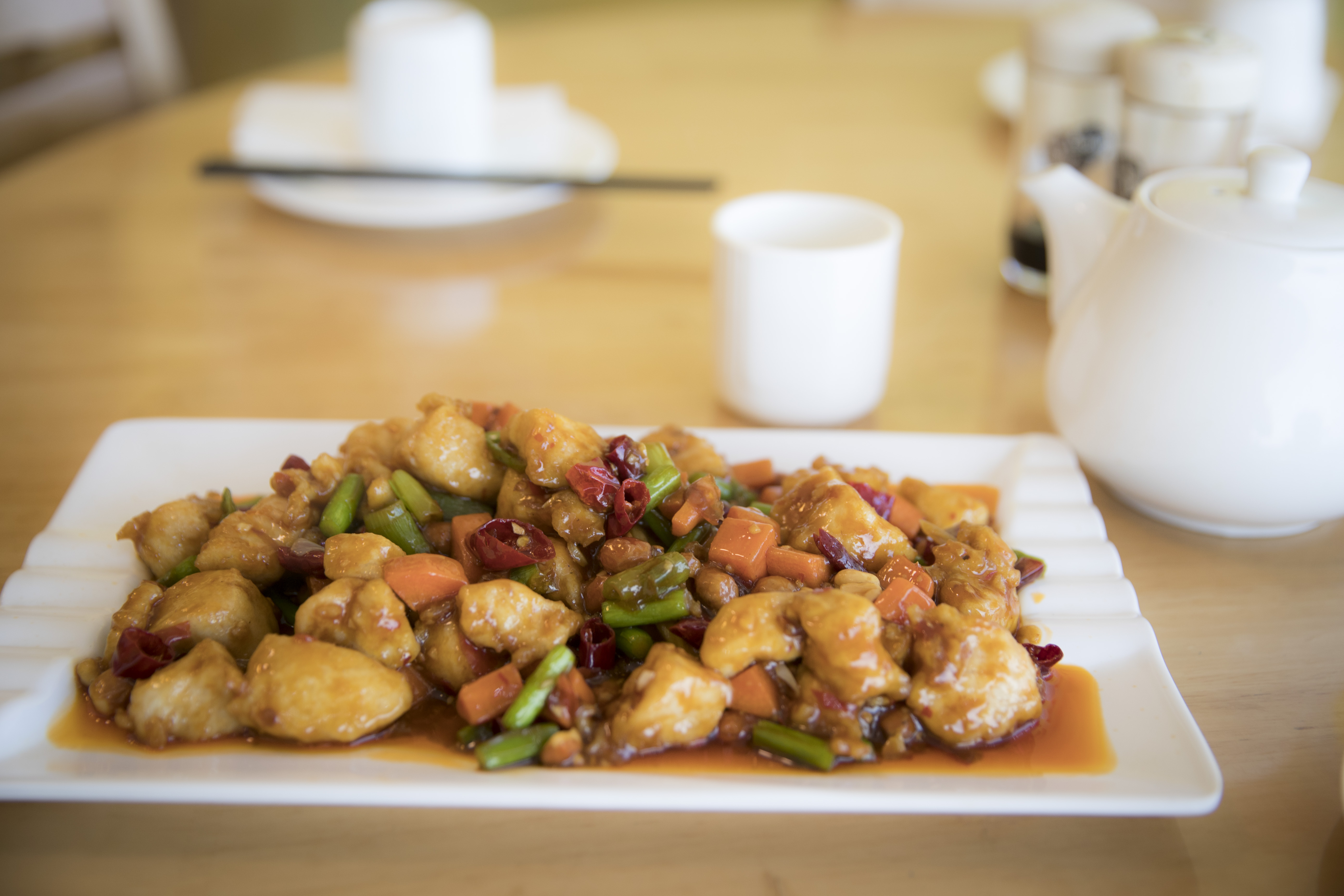 Gong bao chicken at Tianze. Photo / Michael Craig
