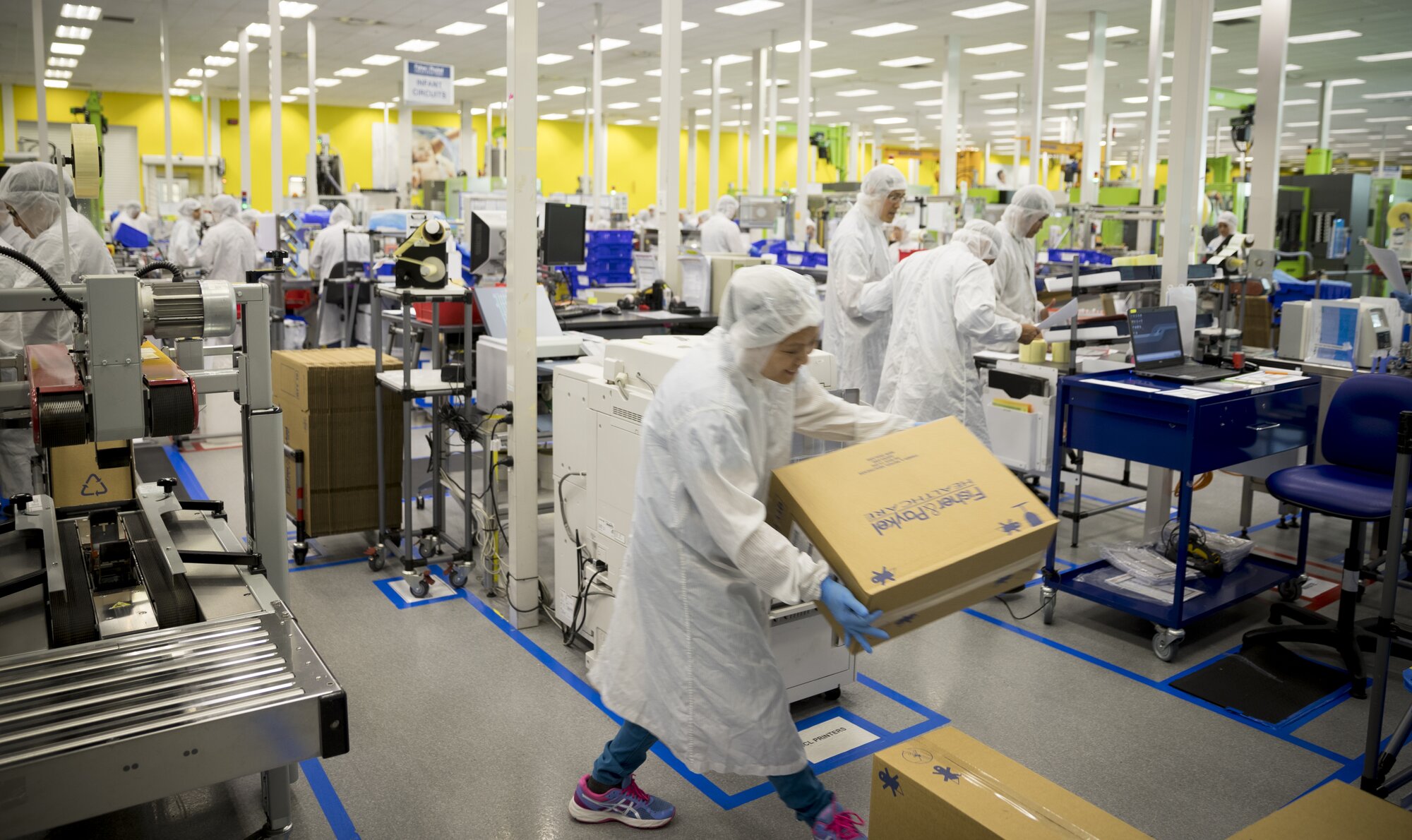 Inside the Fisher & Paykel Healthcare factory in East Tamaki. Photo / Dean Purcell
