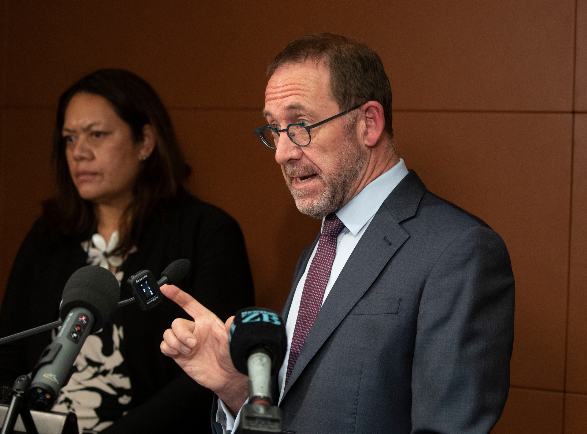 Health Minister Andrew Little and Te Whatu Ora Health NZ chief executive Fepulea'i Margie Apa. Photo / Mark Mitchell